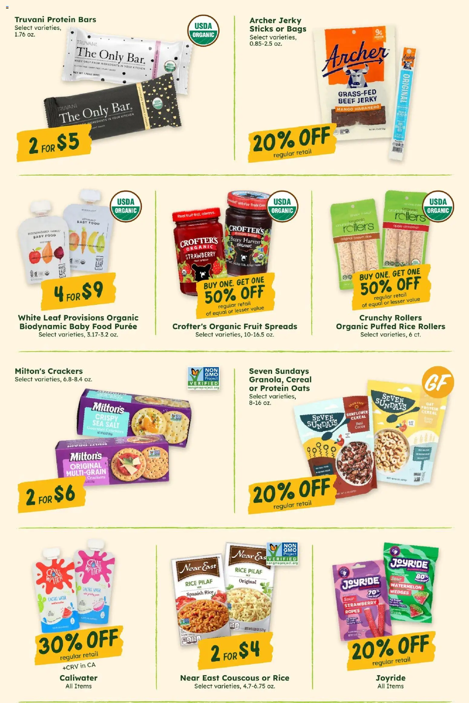 Sprouts Monthly Ad - valid from 07/29/2026 | Page: 9 | Products: Baby food, Salt, Sugar, Mango