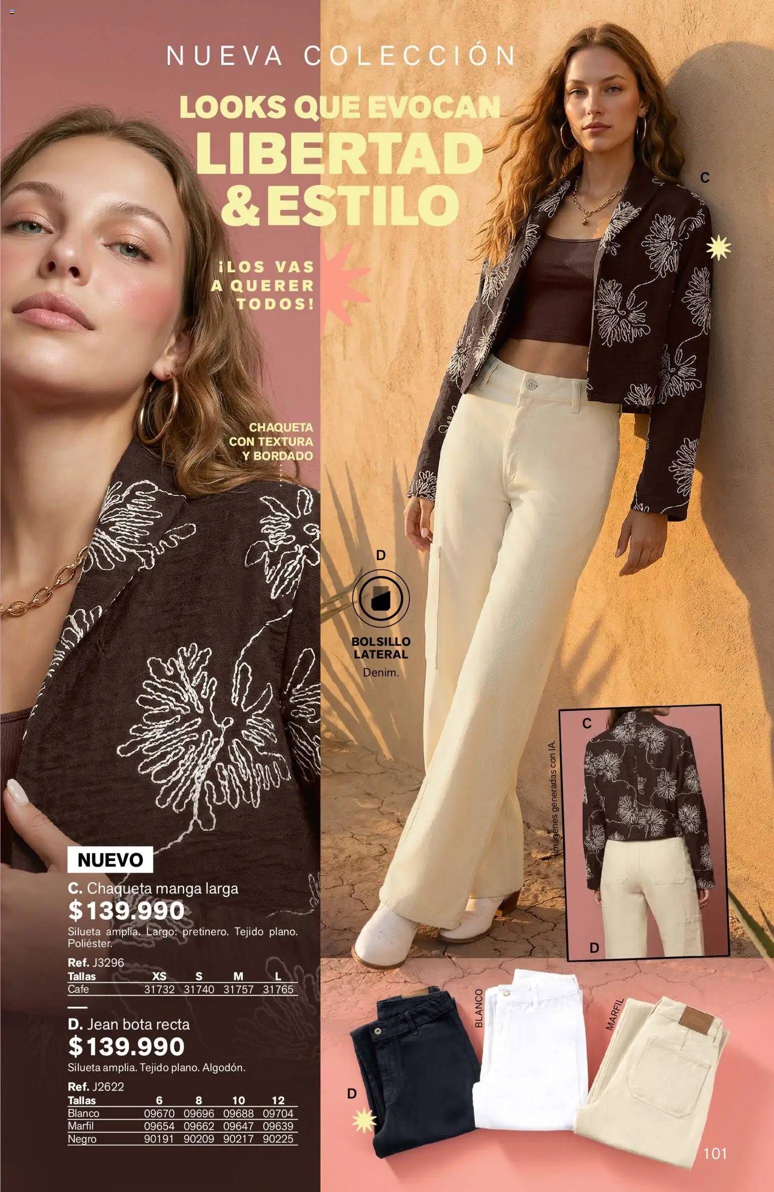 Leonisa revista - valida desde el 24/08/2026 | Página: 101 | Productos: Jean, Chaqueta, Café