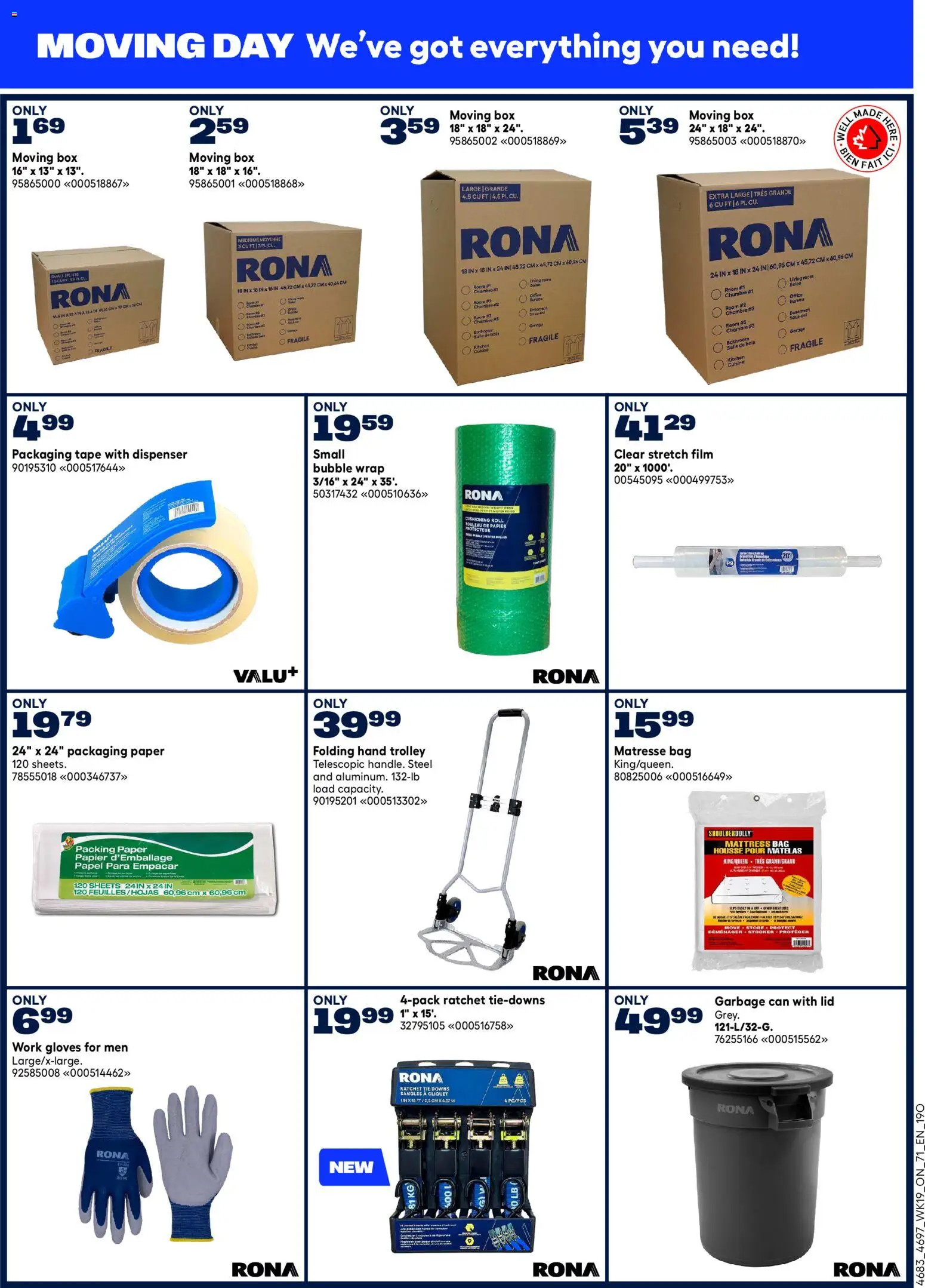 Rona flyer valid from 04.06.2026 | Page: 6 | Products: Gloves, Bag, Mattress, Box