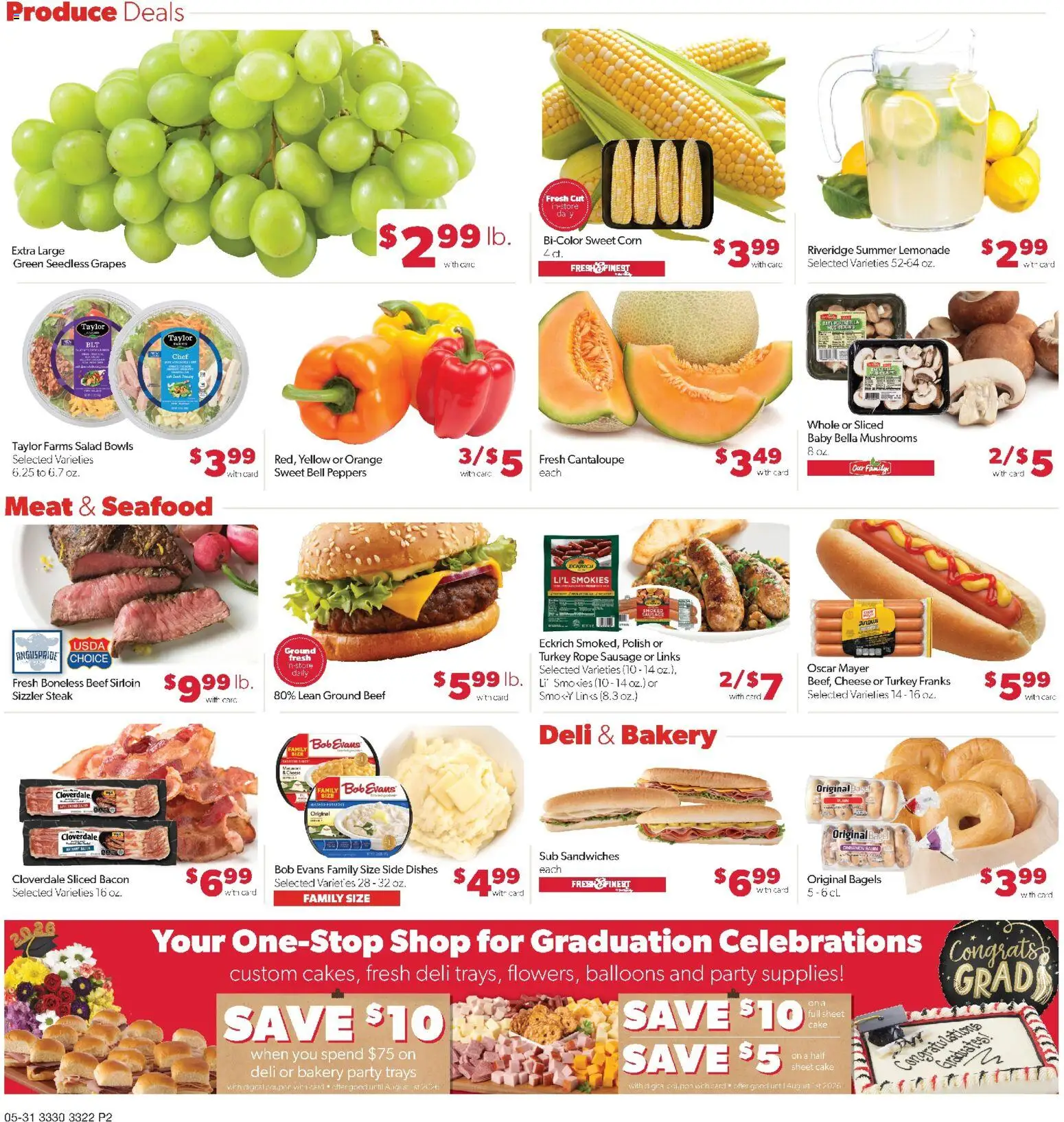 Family Fare Weekly Ad - MN - valid from 31.05.2026 | Page: 2 | Products: Corn, Cheese, Seafood, Grapes