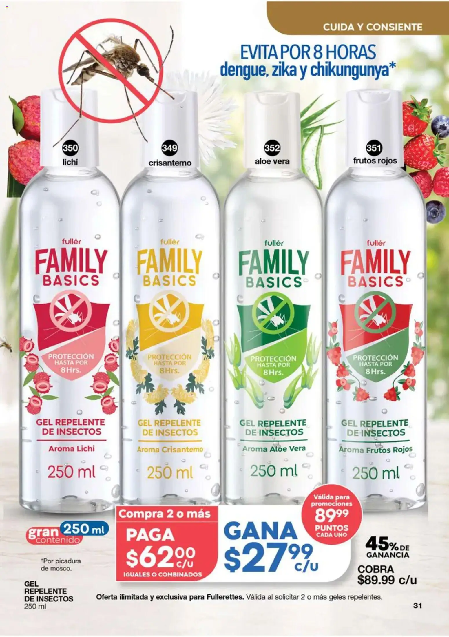 Nuevas ofertas de Fuller válidas en toda la República Mexicana desde el 16/09/2026. ¡Encuentra las mejores ofertas en Fuller Gana Más 12 2026! | Página: 30 | Productos: Repelente de insectos, Repelente, Aloe Vera