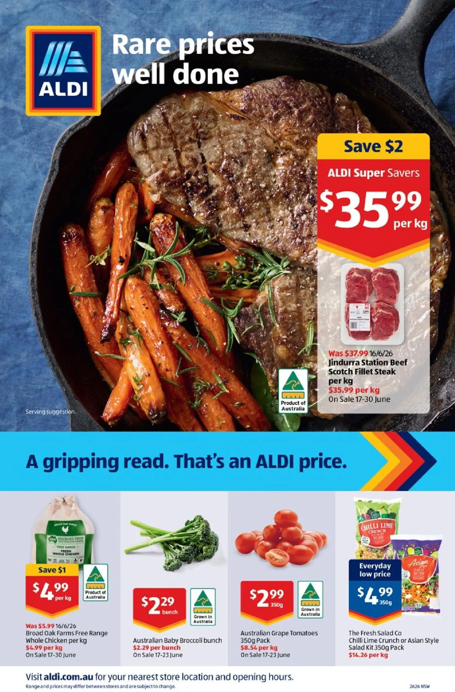 Aldi catalogue - valid from 24.06.2026 | Page: 26 | Products: Steak, Dance, Scotch, Lime