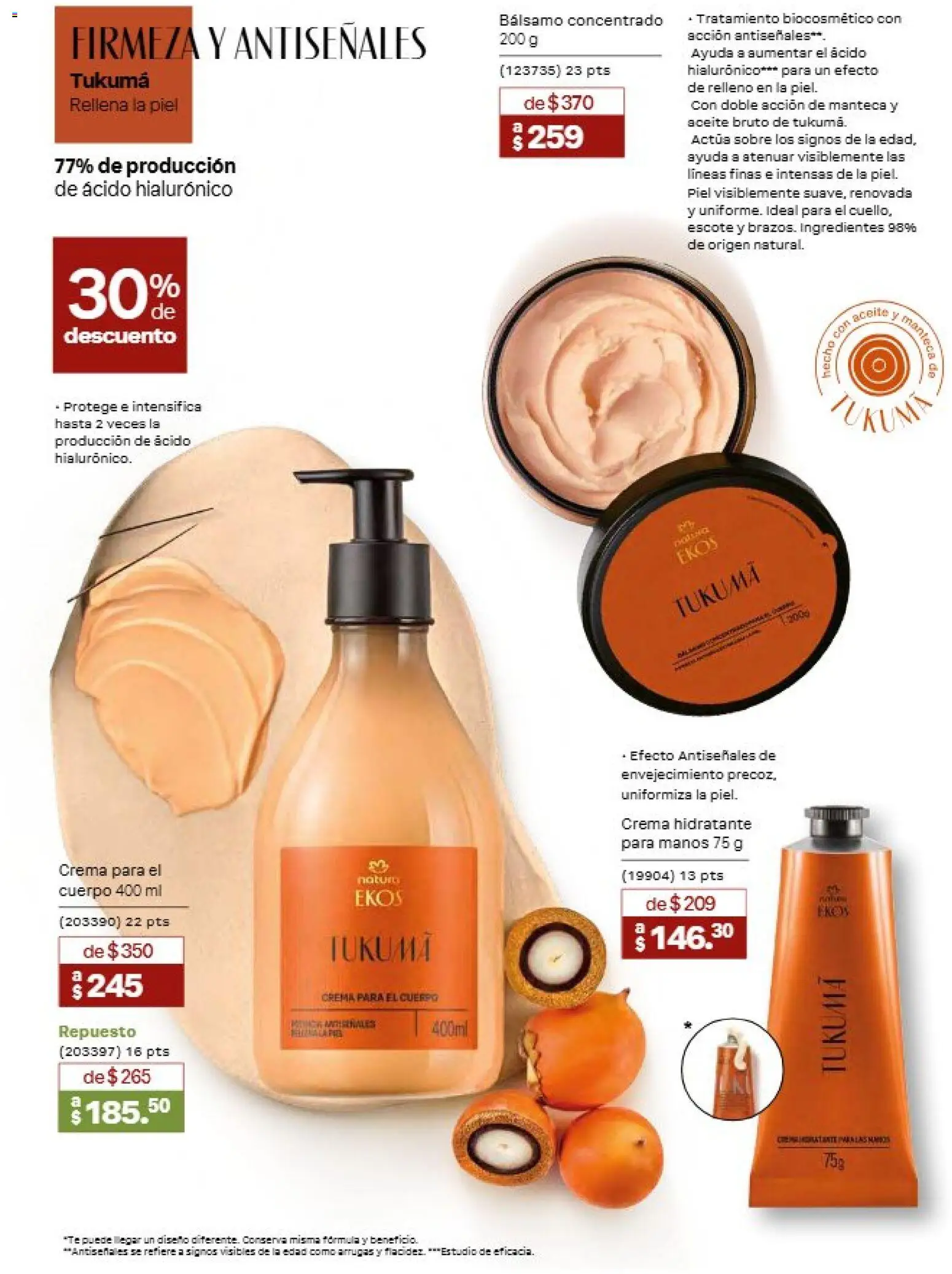 Nuevas ofertas de Natura válidas en toda la República Mexicana desde el 21/08/2026. ¡Encuentra las mejores ofertas en Natura campaña 13 2026! | Página: 95 | Productos: Crema, Aceite, Ingredientes, Sobre