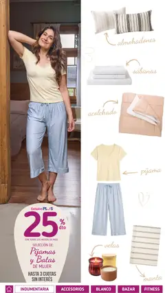 Vista previa La Anonima - Especial Madre válido desde el 01/10/2026 | Página: 14 | Productos: Sabanas, Velas, Manta, Pijama