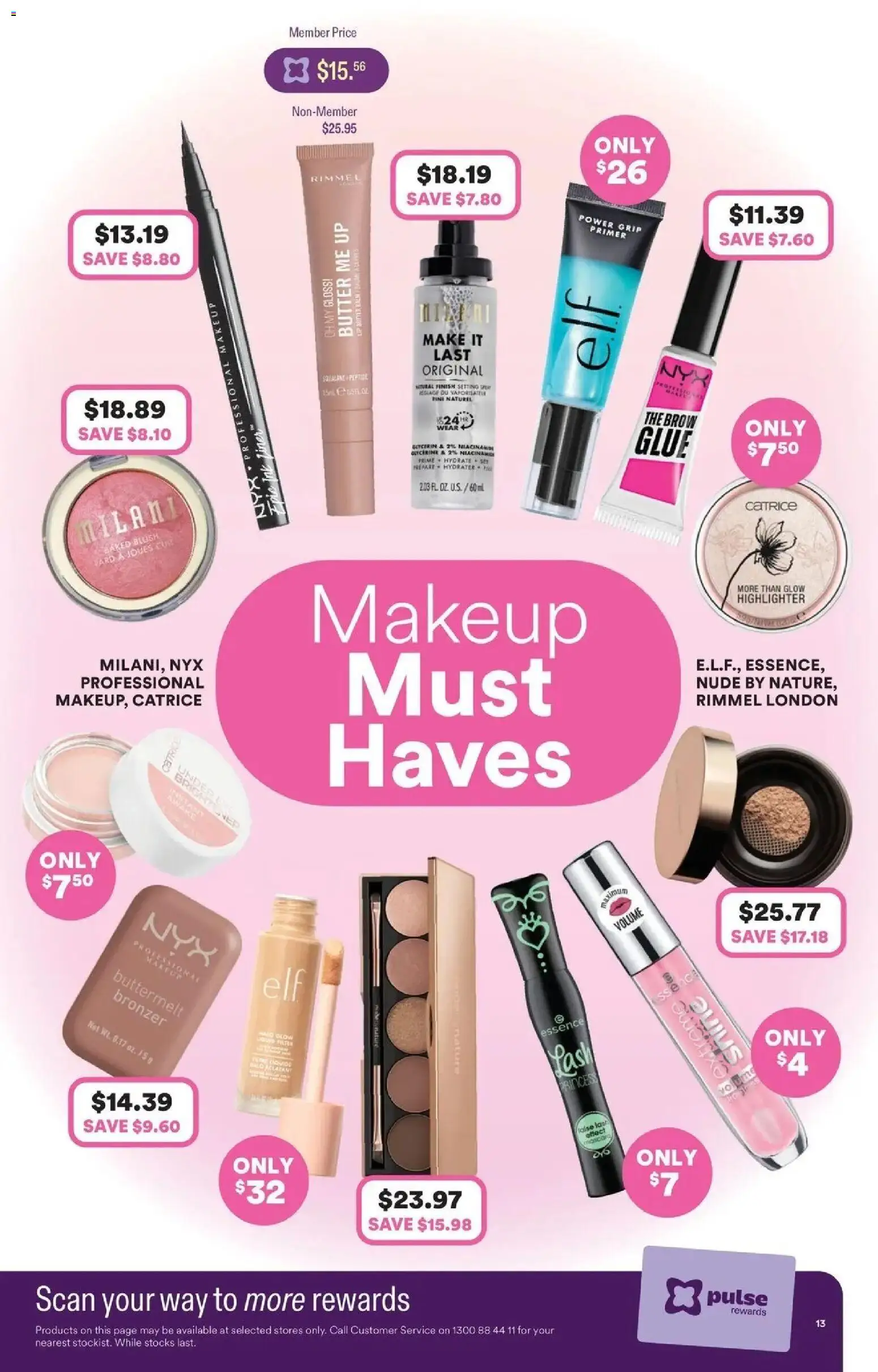 Priceline Pharmacy catalogue Armadale - 27/08/2026 > weekly / monthly specials | Page: 13 | Products: Highlighter, Butter, Makeup, Glue