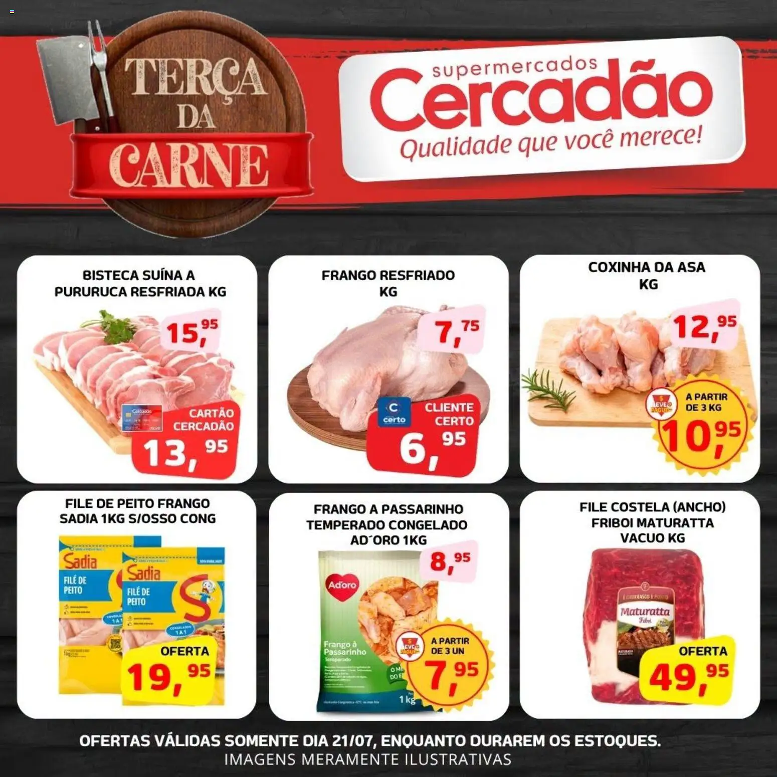 Cercadão Folheto - válido de 21/07/2026 | Página: 2 | Produtos: Carne, Frango