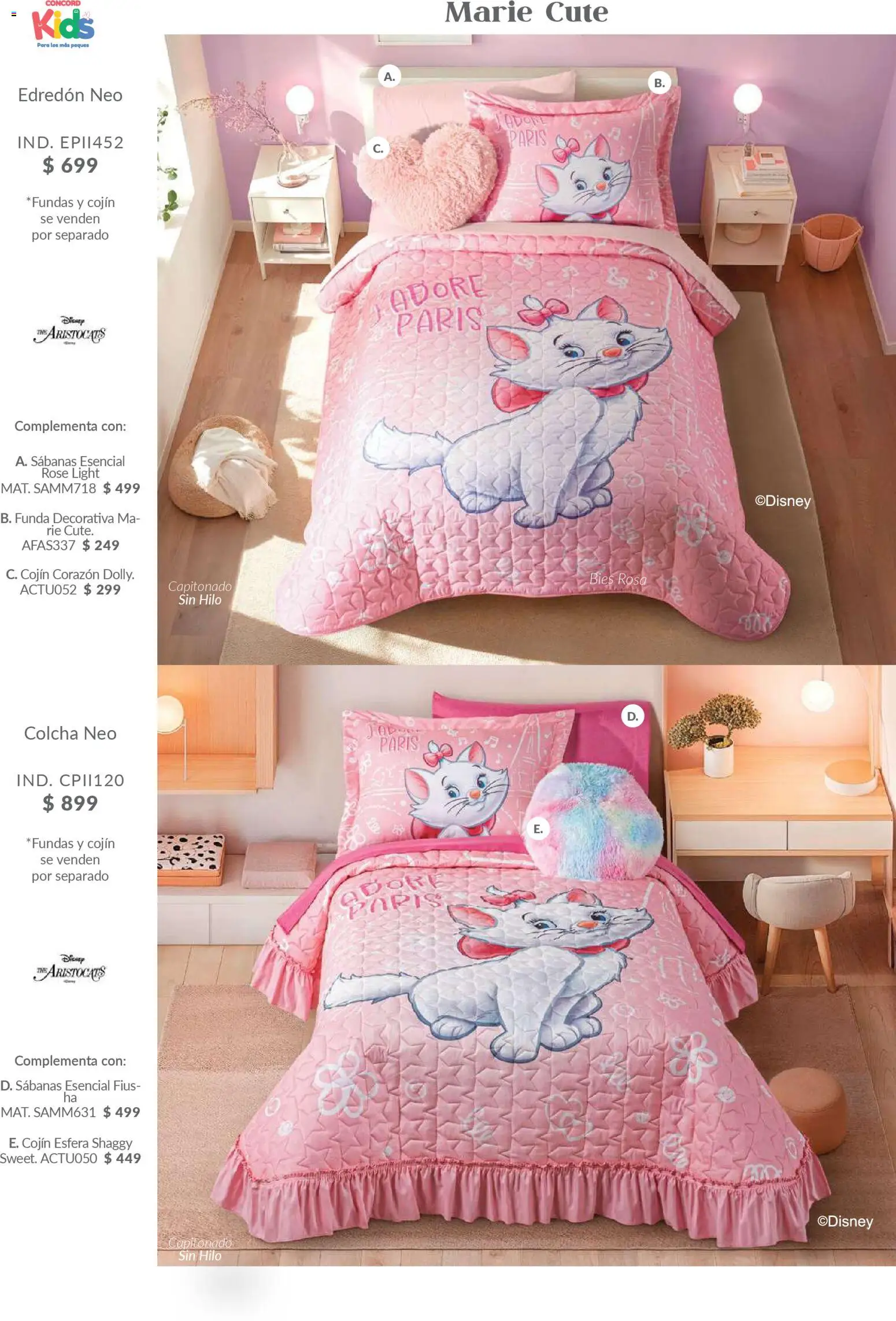 Nuevas ofertas de Colchas Concord válidas en toda la República Mexicana desde el 01/02/2026. ¡Encuentra las mejores ofertas en Colchas Concord catálogo Kids! | Página: 8 | Productos: Funda, Sabanas