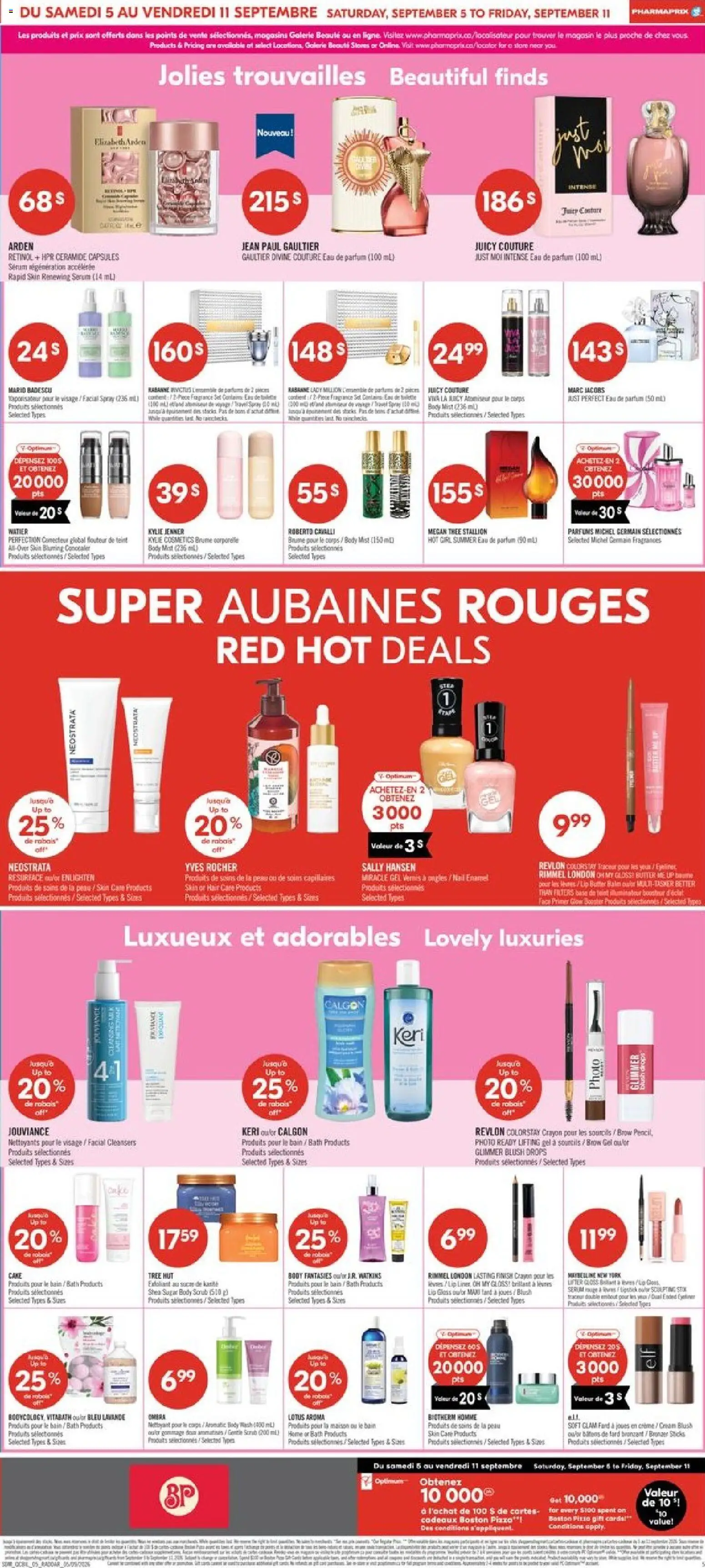 Pharmaprix flyer valid from Sep 5, 2026 | Page: 12 | Products: Fragrance, Lard, Butter, Pizza