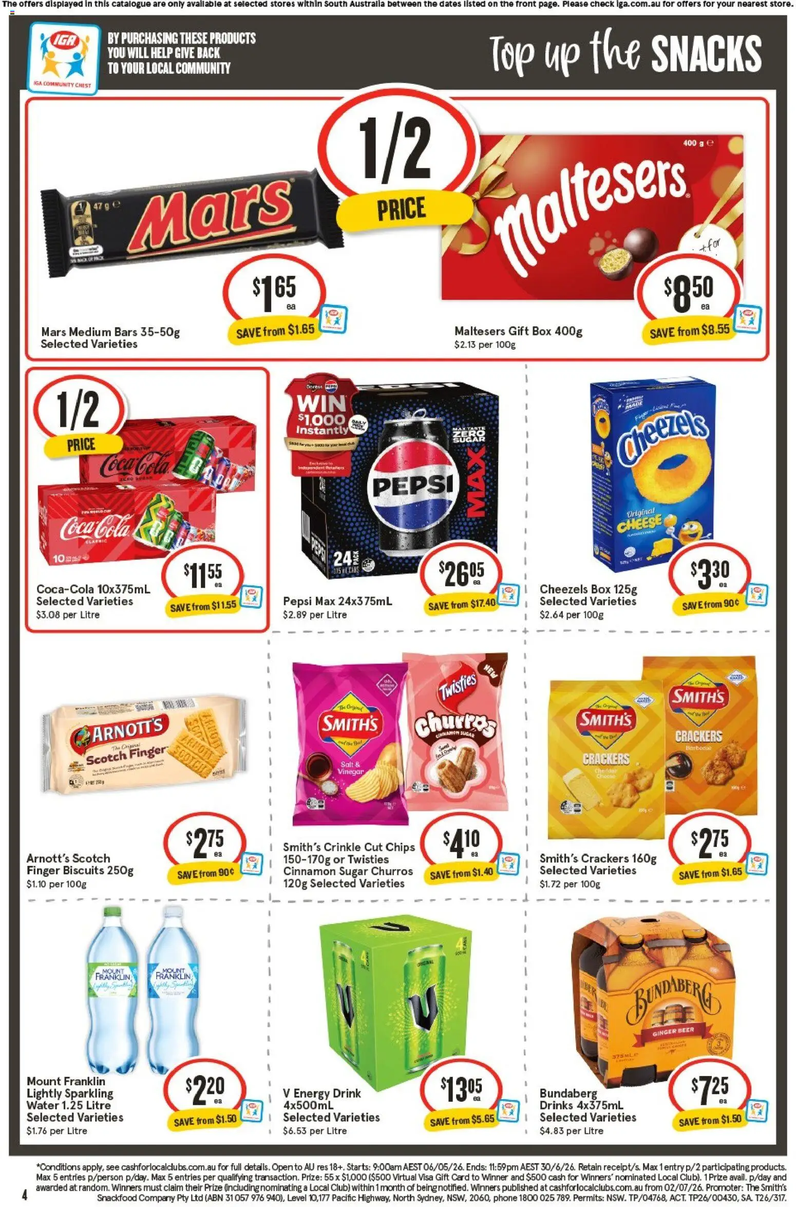 IGA catalogue - valid from 03.06.2026 | Page: 5 | Products: Cheese, Energy drink, Ginger, Water