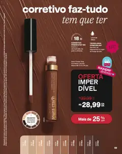 Avon folheto - Campanha 16 - Pré-Visualização do folheto da loja Avon, válido de 12/10/2026 | Página: 69 | Produtos: Corretivo, Base