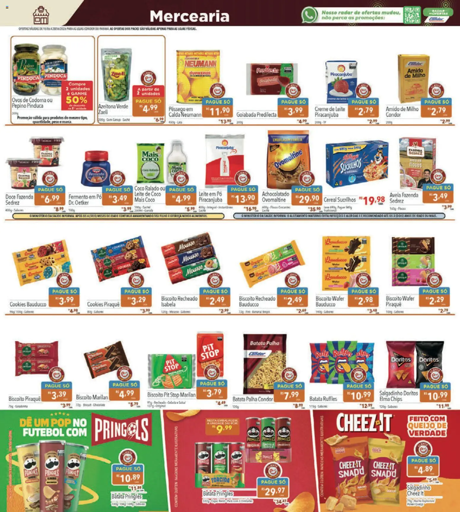 Supermercados Condor Folheto - válido de 15.06.2026 | Página: 9 | Produtos: Mousse, Coco, Leite, Queijo