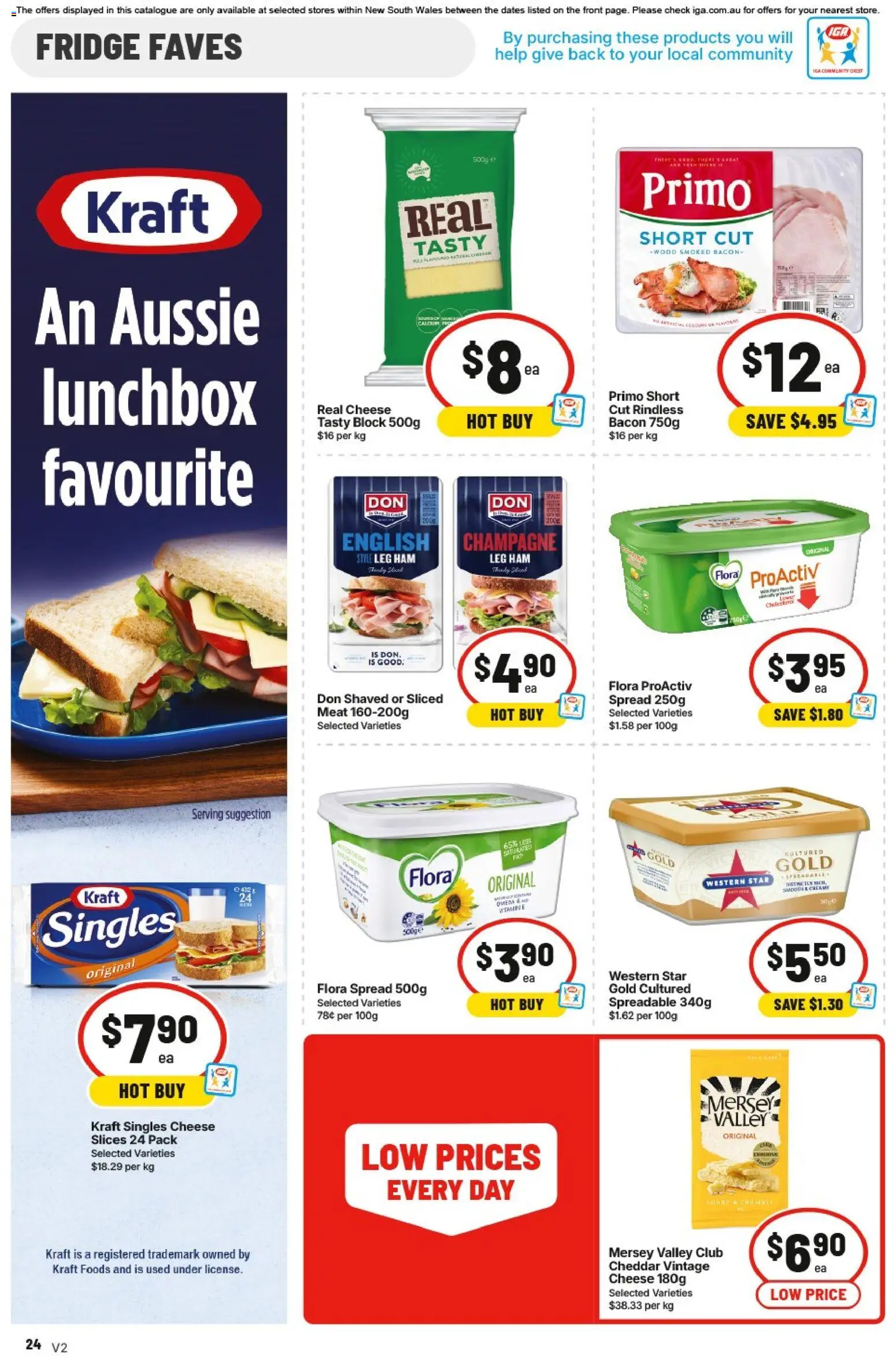 IGA catalogue - valid from 03.06.2026 | Page: 24 | Products: Bacon, Ham, Meat, Fridge