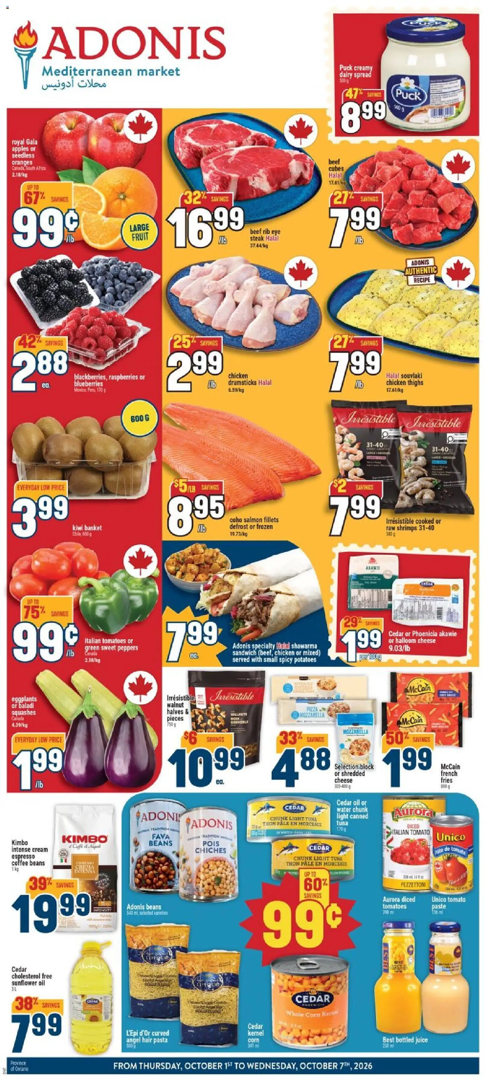 Adonis flyer valid from Oct 1, 2026 | Page: 1