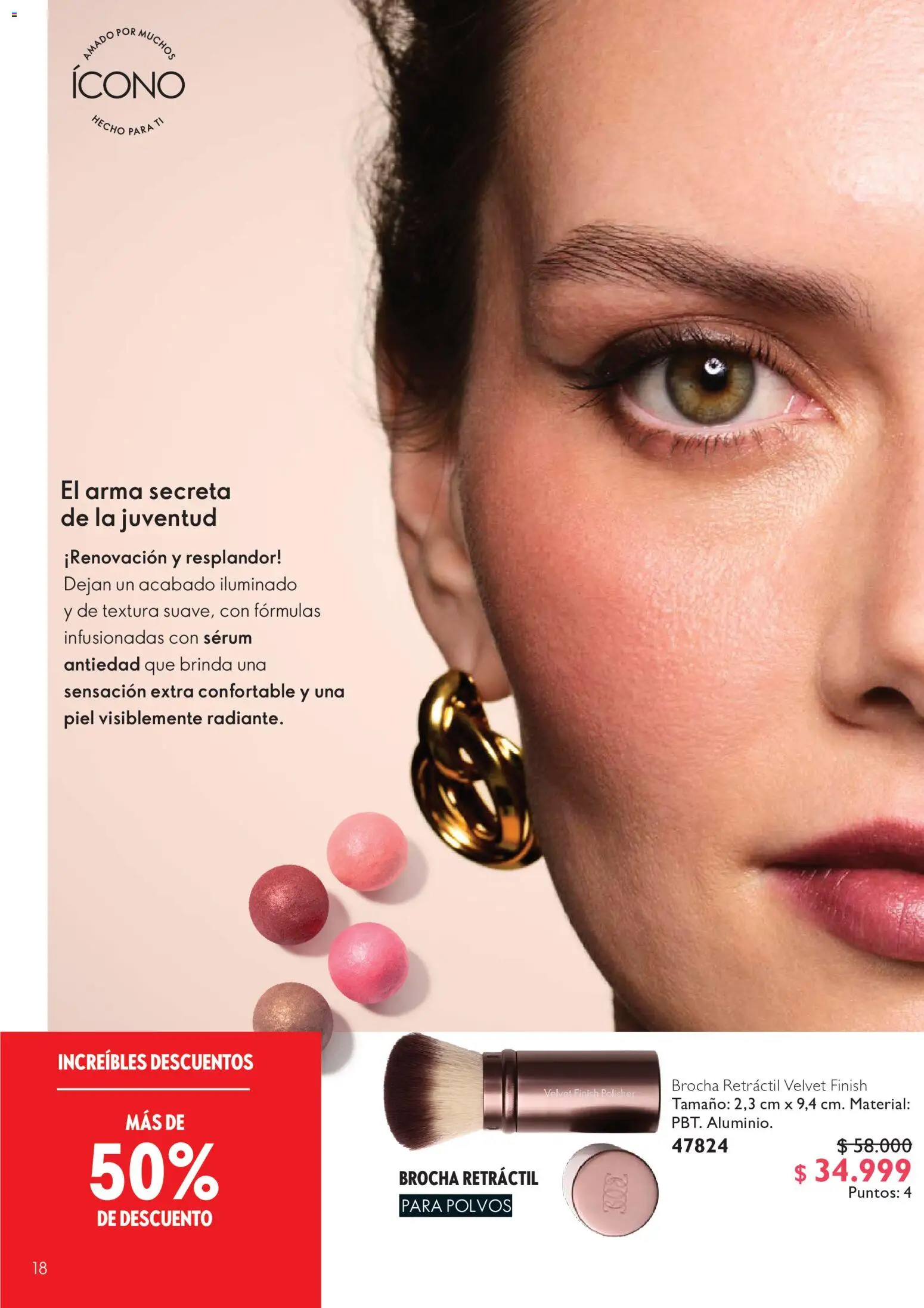 Oriflame revista - valida desde el 01/08/2026 | Página: 18 | Productos: Serum, Brocha