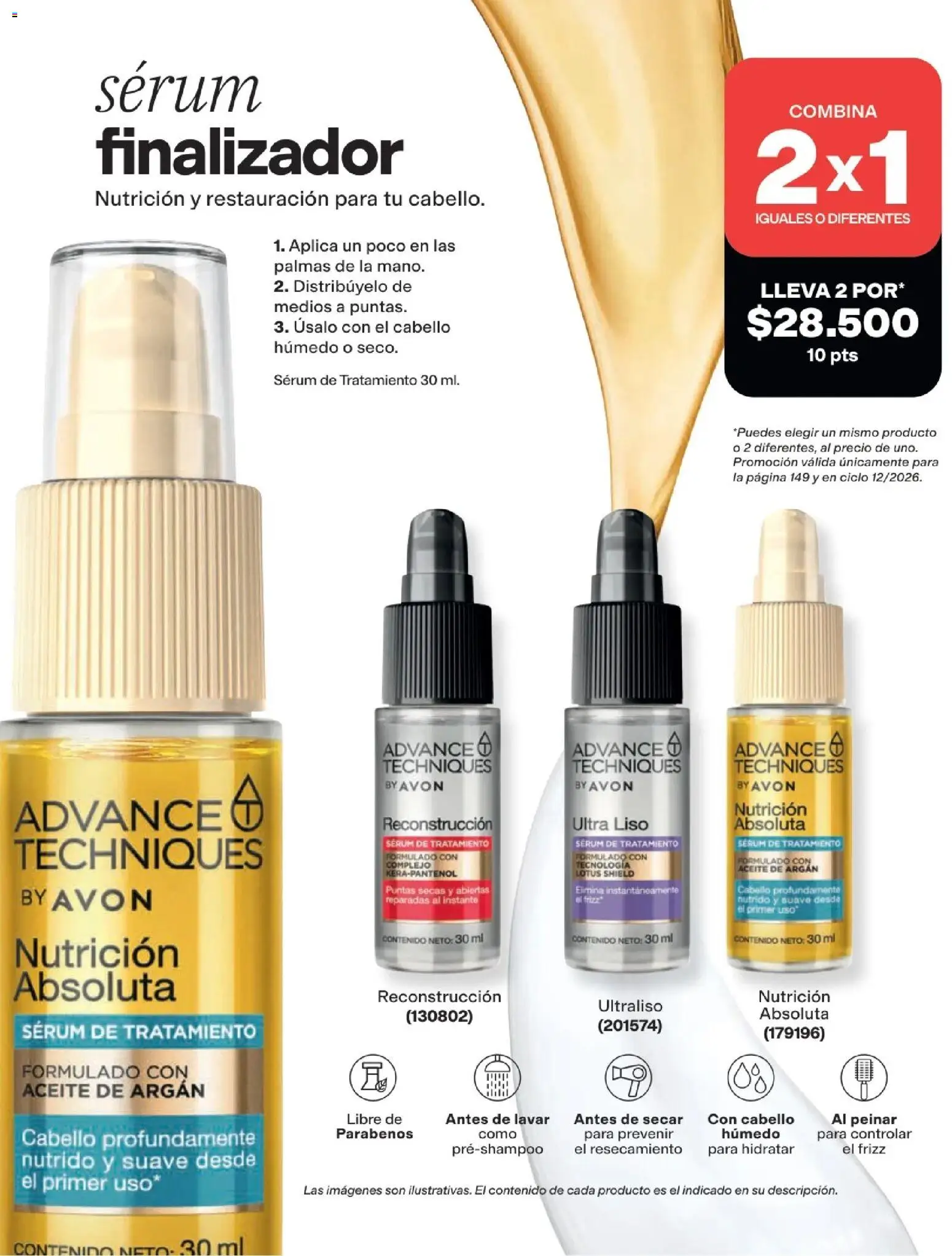 Avon revista - valida desde el 29/07/2026 | Página: 149 | Productos: Serum, Aceite