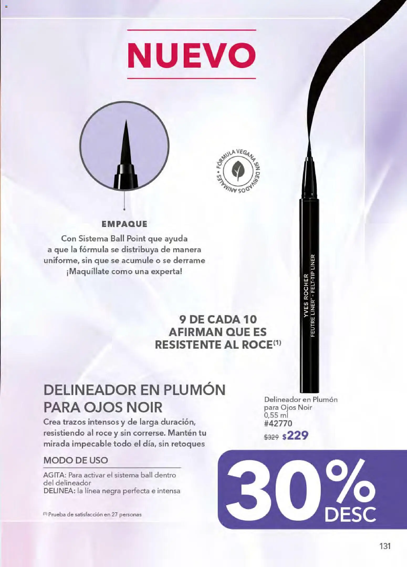 Nuevas ofertas de Yves Rocher válidas en toda la República Mexicana desde el 21.04.2026. ¡Encuentra las mejores ofertas en Yves Rocher campaña 6 2026! | Página: 133 | Productos: Delineador