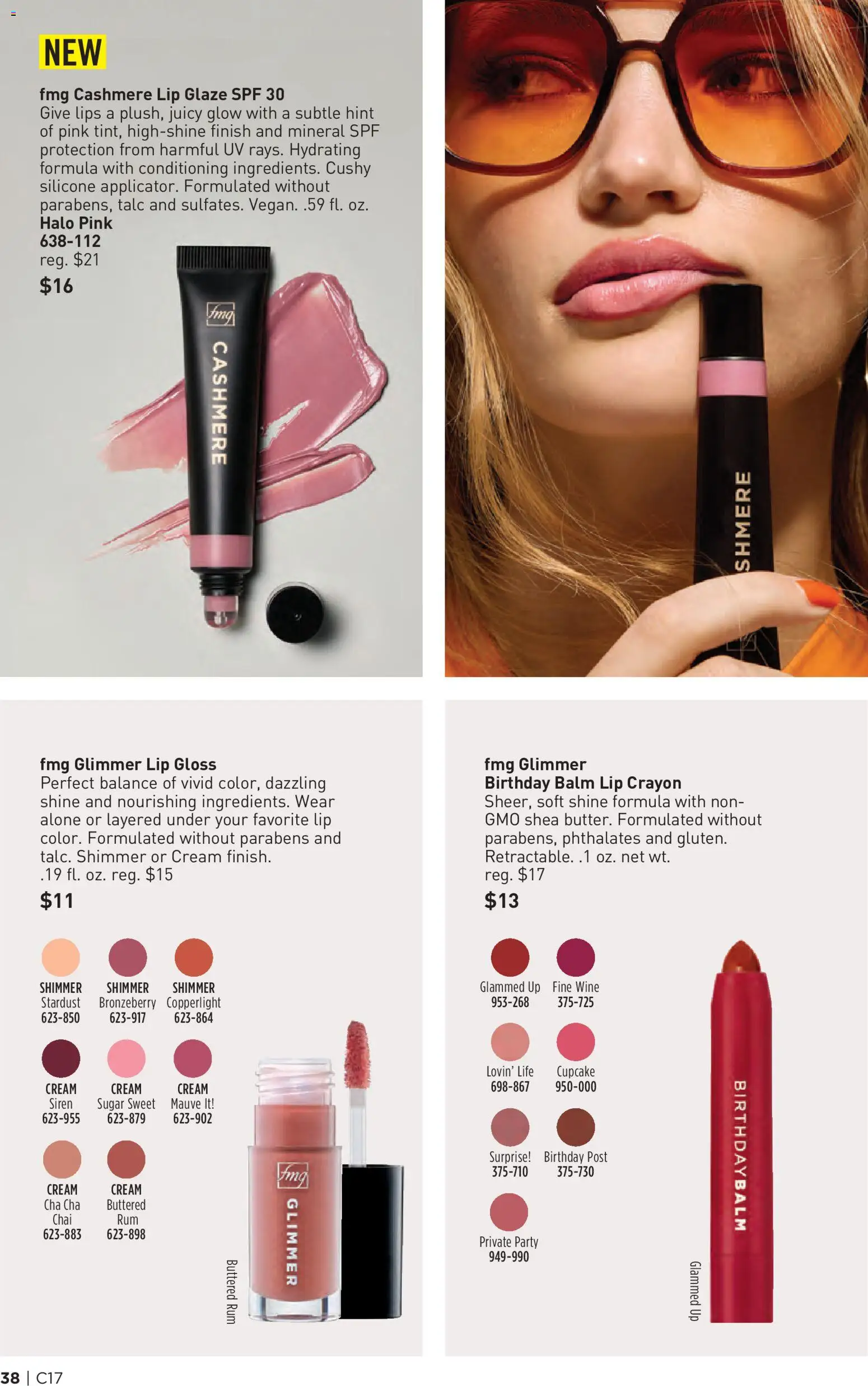 Avon Brochure - valid from 08/12/2026 | Page: 38 | Products: Lip gloss, Wine, Cream, Rum