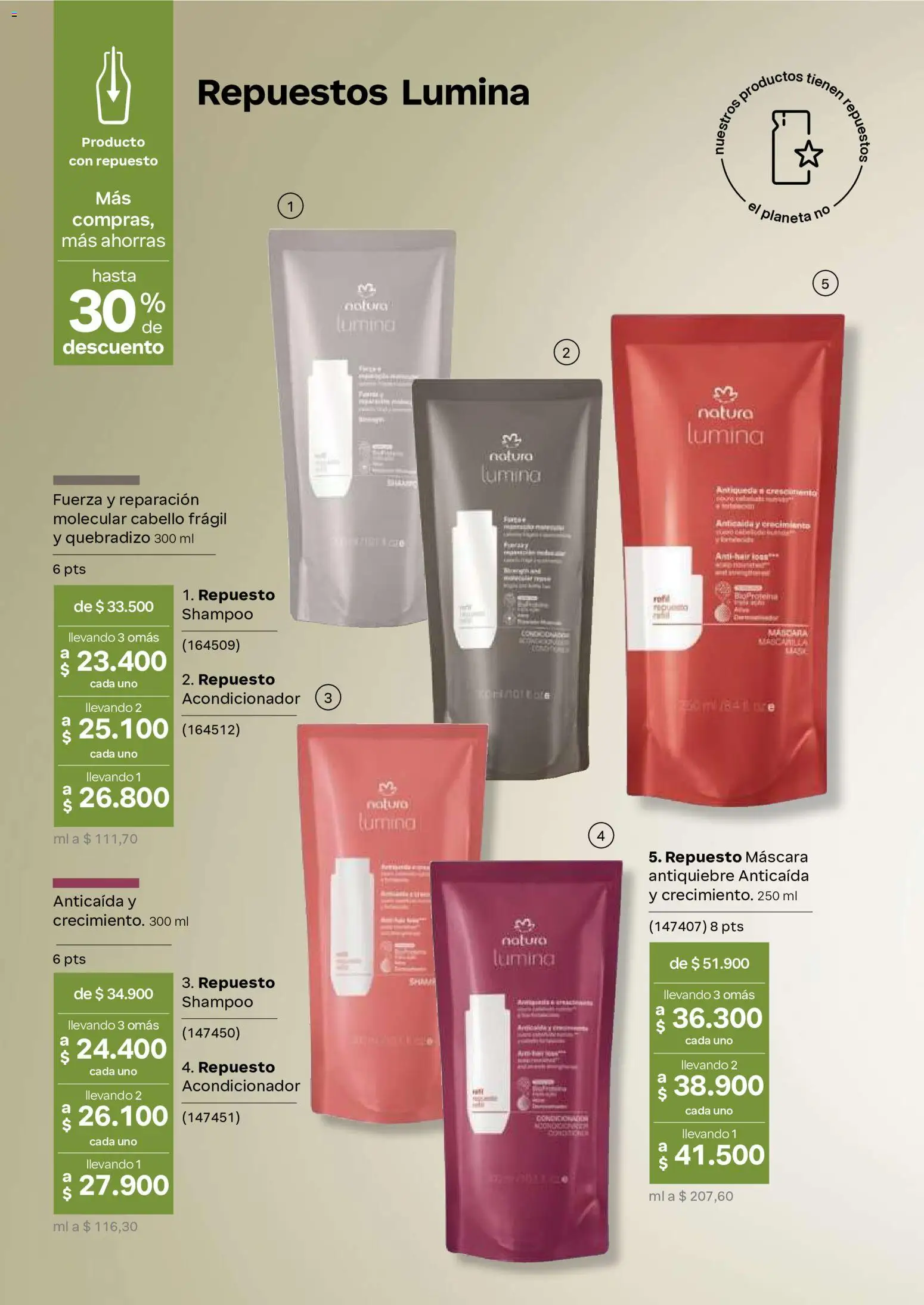 Natura revista - valida desde el 02/09/2026 | Página: 151 | Productos: Shampoo, Máscara, Acondicionador