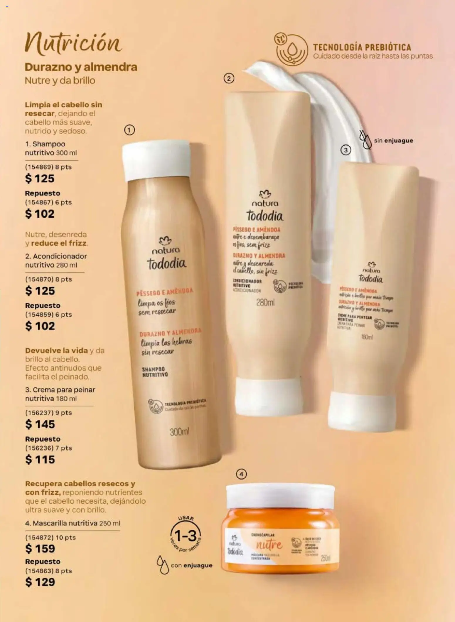 Nuevas ofertas de Natura válidas en toda la República Mexicana desde el 20/02/2026. ¡Encuentra las mejores ofertas en Natura campaña 4 2026! | Página: 135 | Productos: Crema, Brillo, Mascarilla, Acondicionador