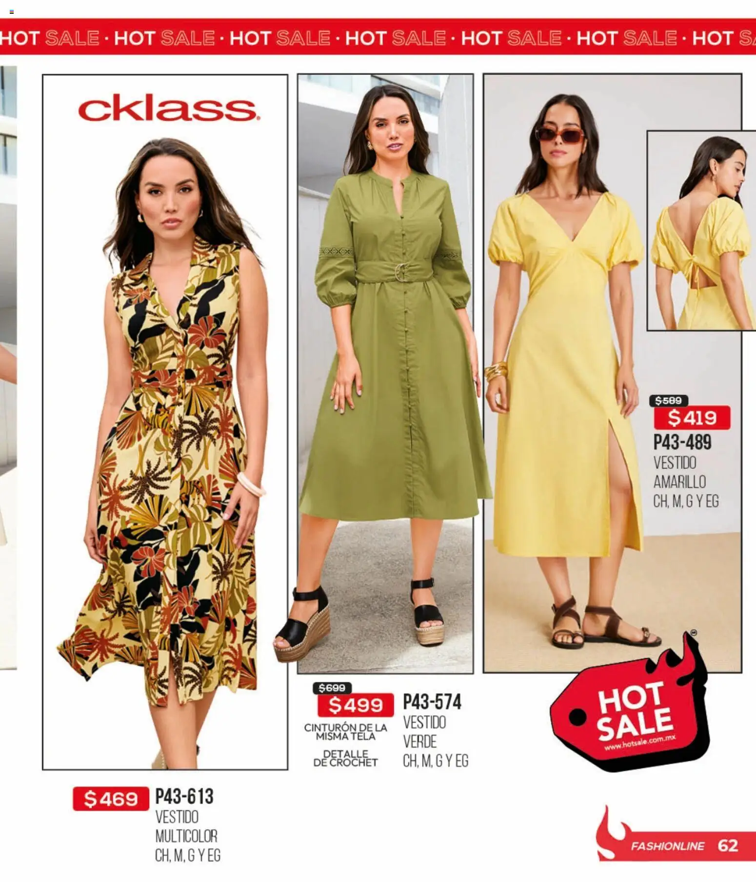 Nuevas ofertas de Cklass válidas en toda la República Mexicana desde el 15.05.2026. ¡Encuentra las mejores ofertas en Cklass Hot Sale! | Página: 63 | Productos: Cinturón, Vestido