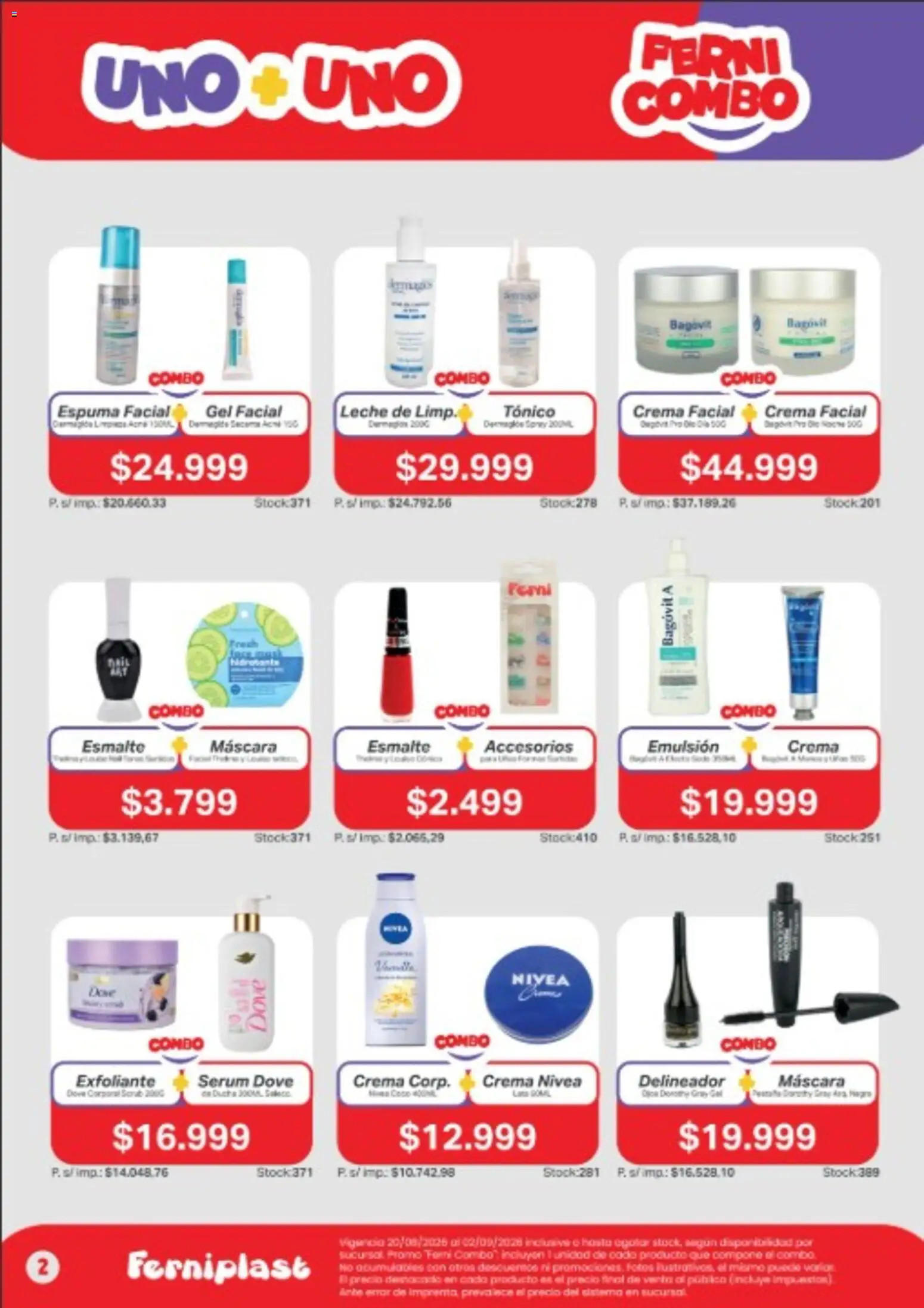 Ferniplast catálogo │ válido desde el 20/08/2026 | Página: 3 | Productos: Serum, Máscara, Delineador, Espuma