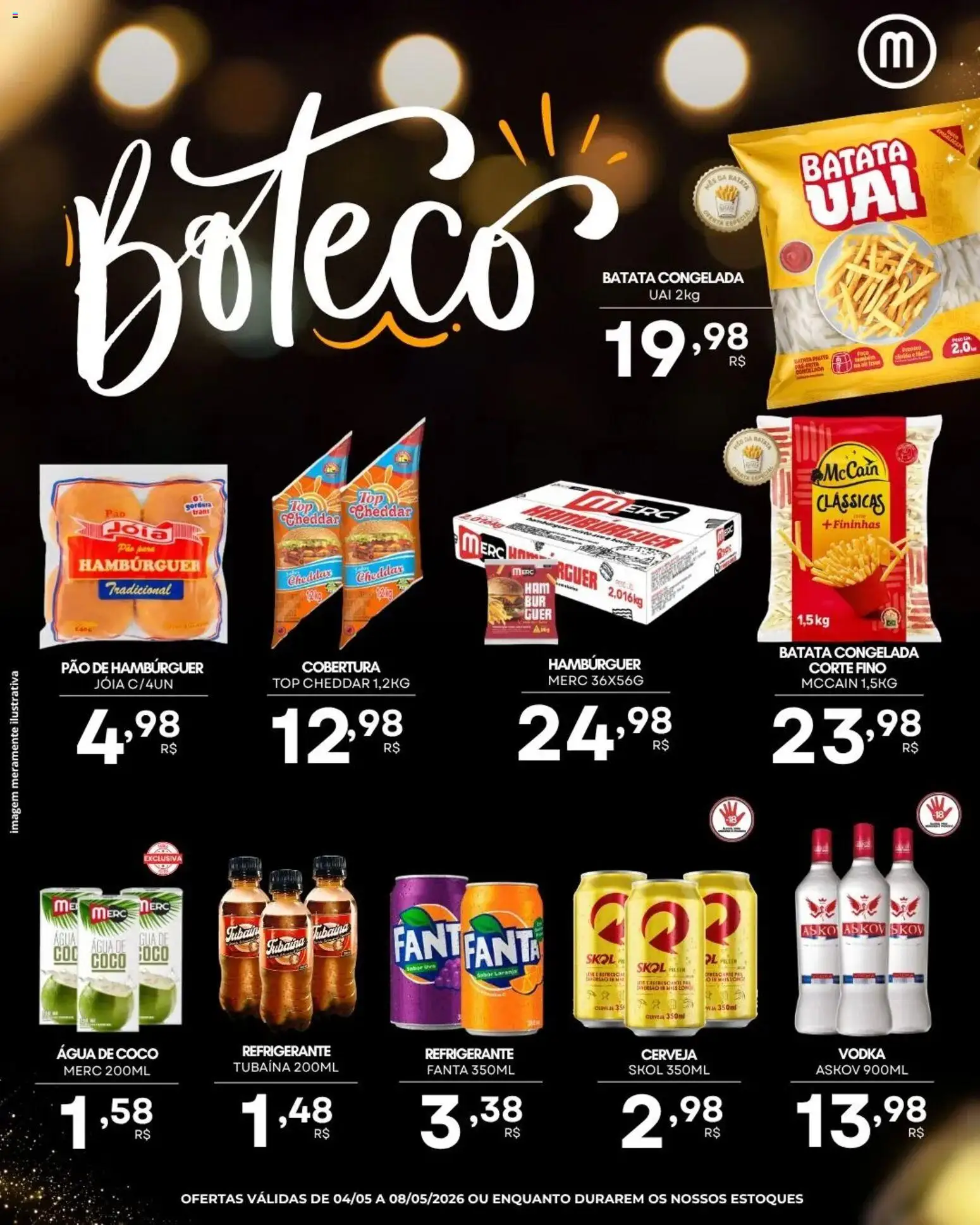 Mercadão Atacadista Folheto - válido de 04.05.2026 | Página: 3 | Produtos: Coco, Pão, Cerveja, Cheddar