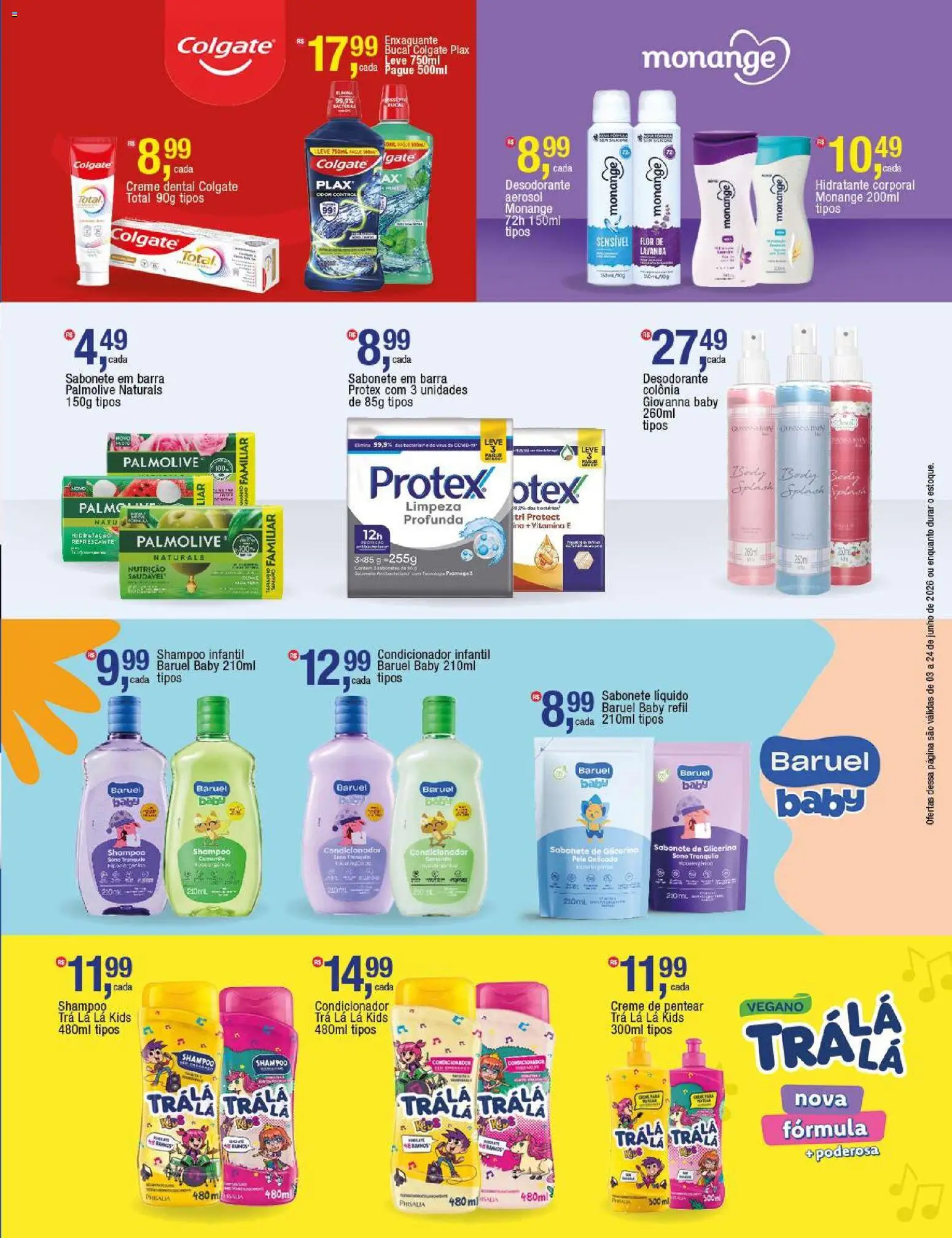 Frangolândia Folheto - válido de 03.06.2026 | Página: 4 | Produtos: Shampoo, Hidratante corporal, Body, Sabonete líquido