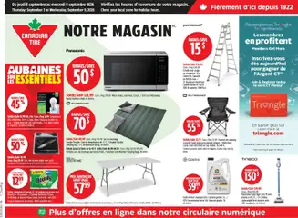 Preview of Canadian Tire circulaire from shop Canadian Tire valid from Sep 3, 2026