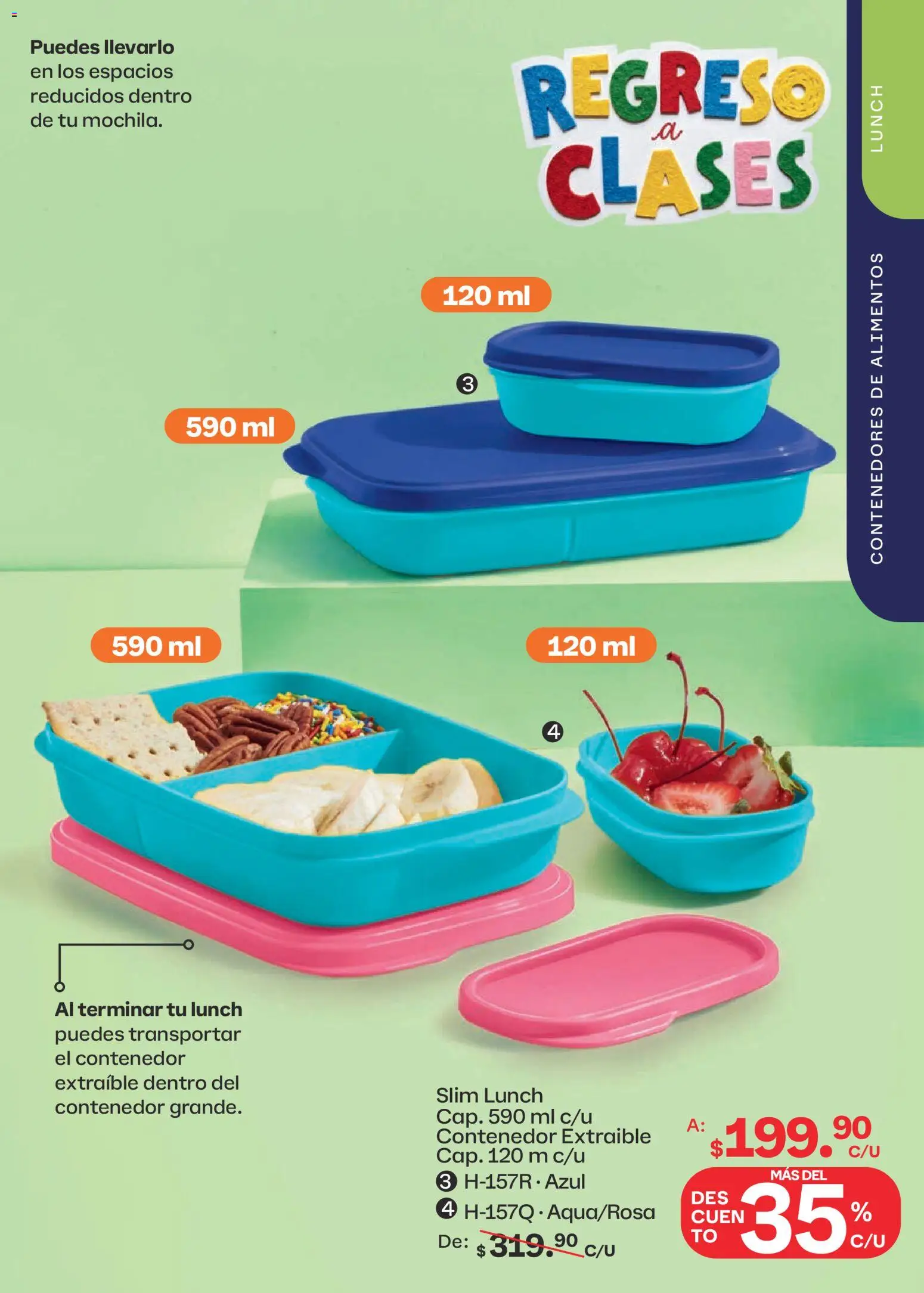 Nuevas ofertas de Tupperware válidas en toda la República Mexicana desde el 10/08/2026. ¡Encuentra las mejores ofertas en Tupperware catálogo! | Página: 63 | Productos: Alimentos, Contenedor