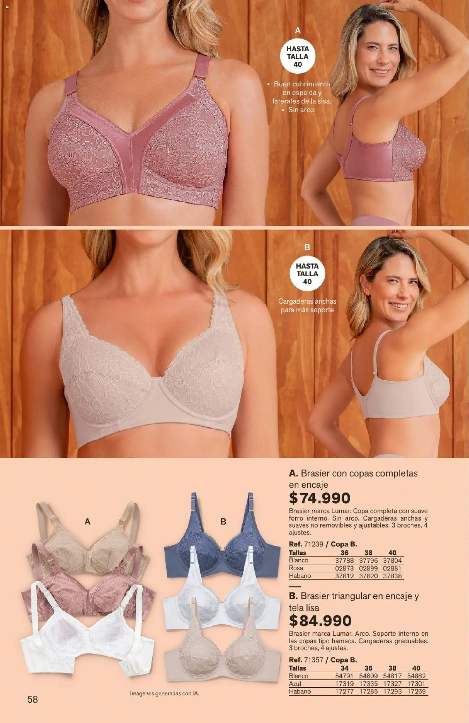 Leonisa revista - valida desde el 04/08/2026 | Página: 58 | Productos: Brasier