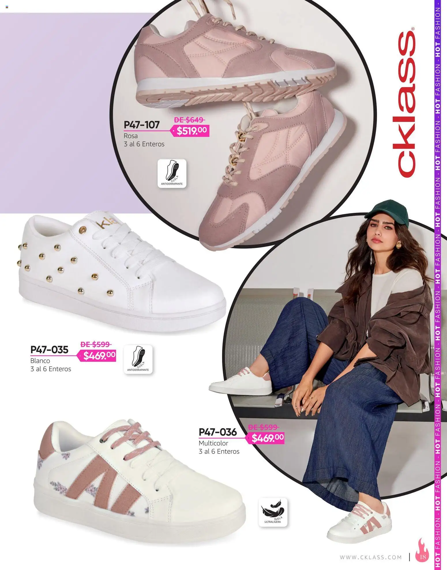 Nuevas ofertas de Cklass válidas en toda la República Mexicana desde el 03/08/2026. ¡Encuentra las mejores ofertas en Cklass catálogo Hot Fashion Calzado! | Página: 19