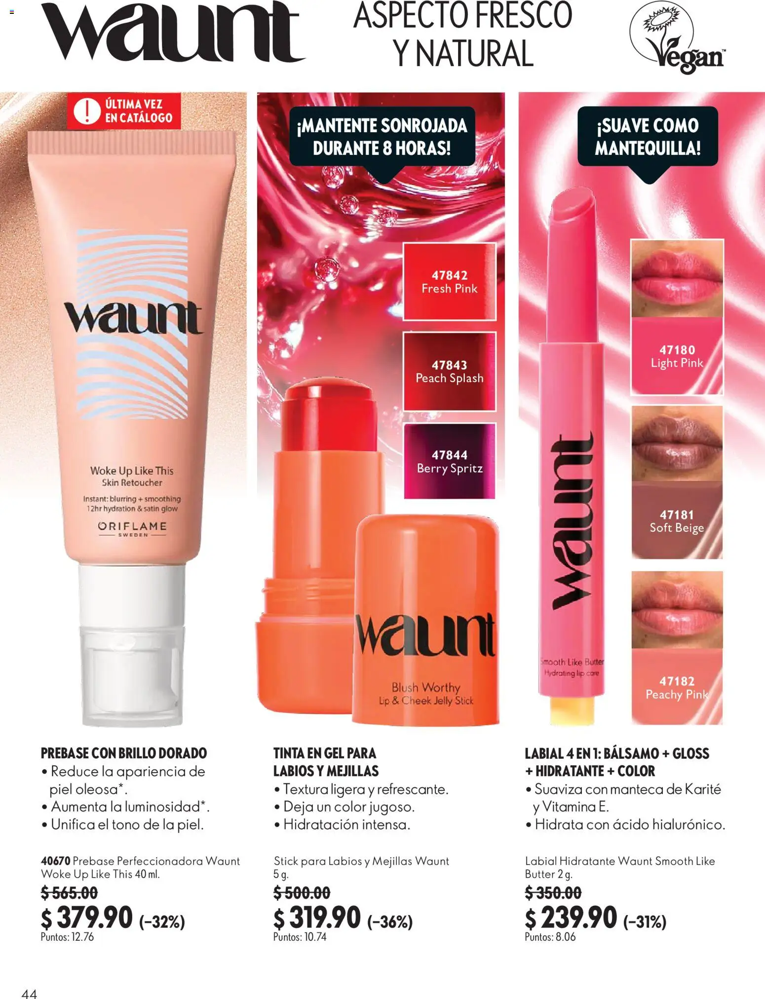 Nuevas ofertas de Oriflame válidas en toda la República Mexicana desde el 03/10/2026. ¡Encuentra las mejores ofertas en Oriflame campaña 14 2026! | Página: 44