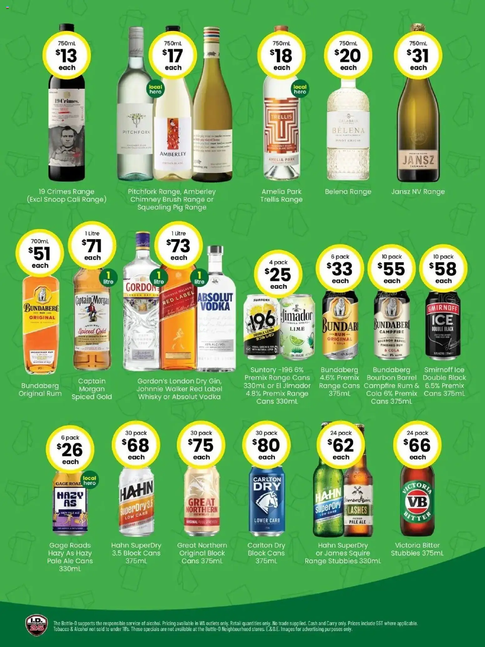 The Bottle-O catalogue - valid from 17/08/2026 | Page: 2 | Products: Absolut Vodka, Brush, Rum, Ice