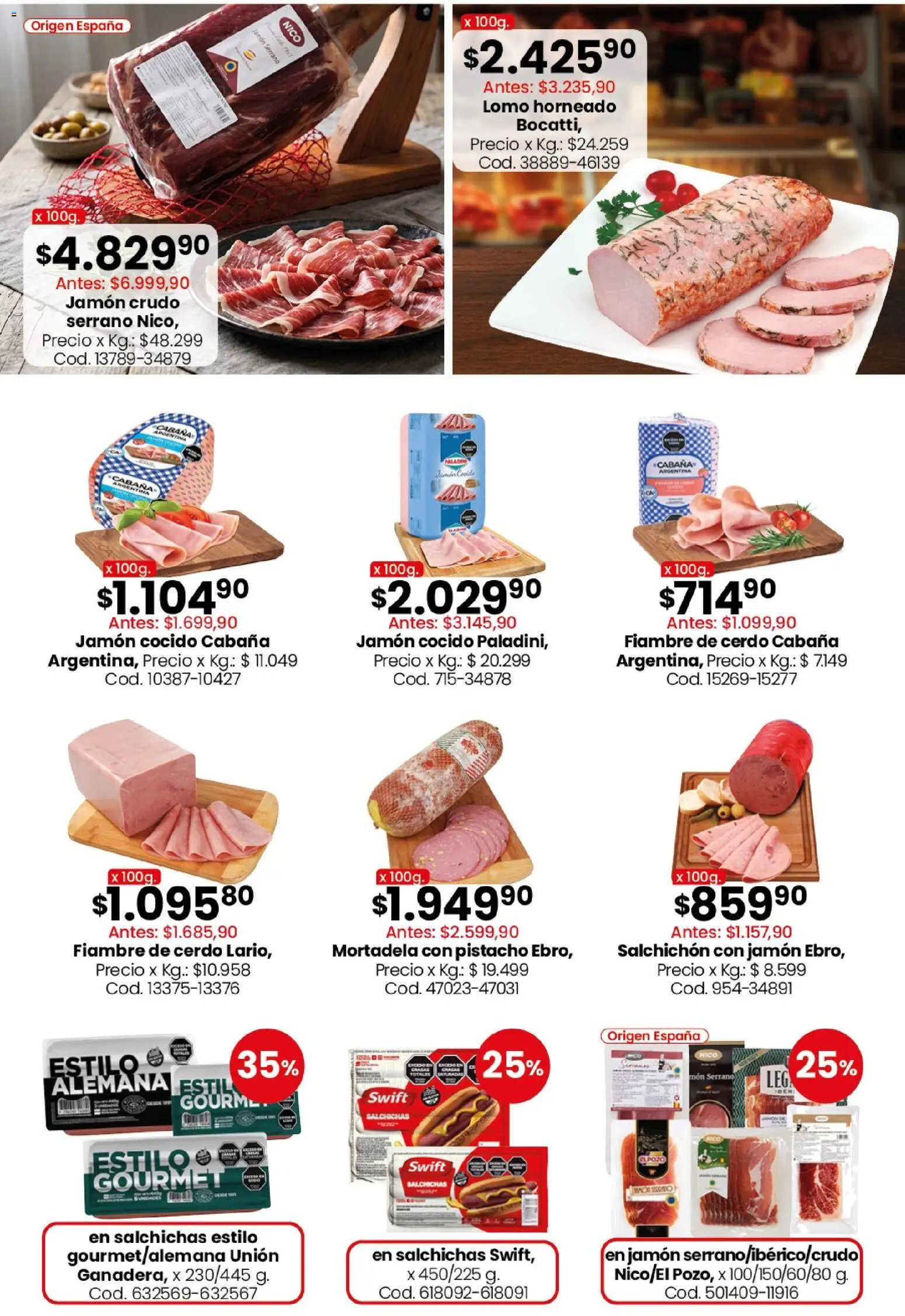 Coto - Ofertas │ válido desde el 14/09/2026 | Página: 10 | Productos: Jamón crudo, Mortadela, Salami, Cerdo