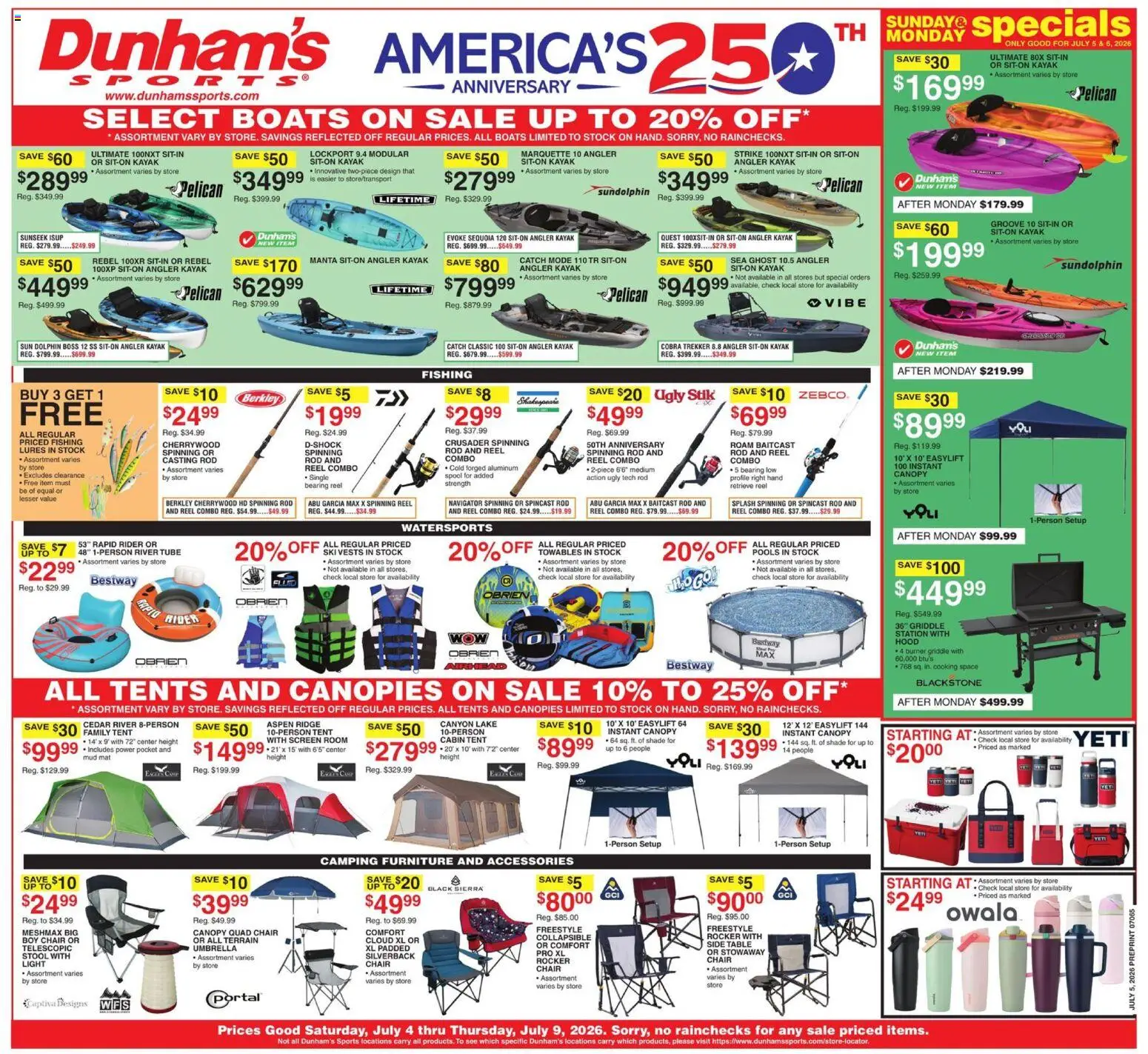 Dunham's Sports Weekly Ad - valid from 07/04/2026 | Page: 1