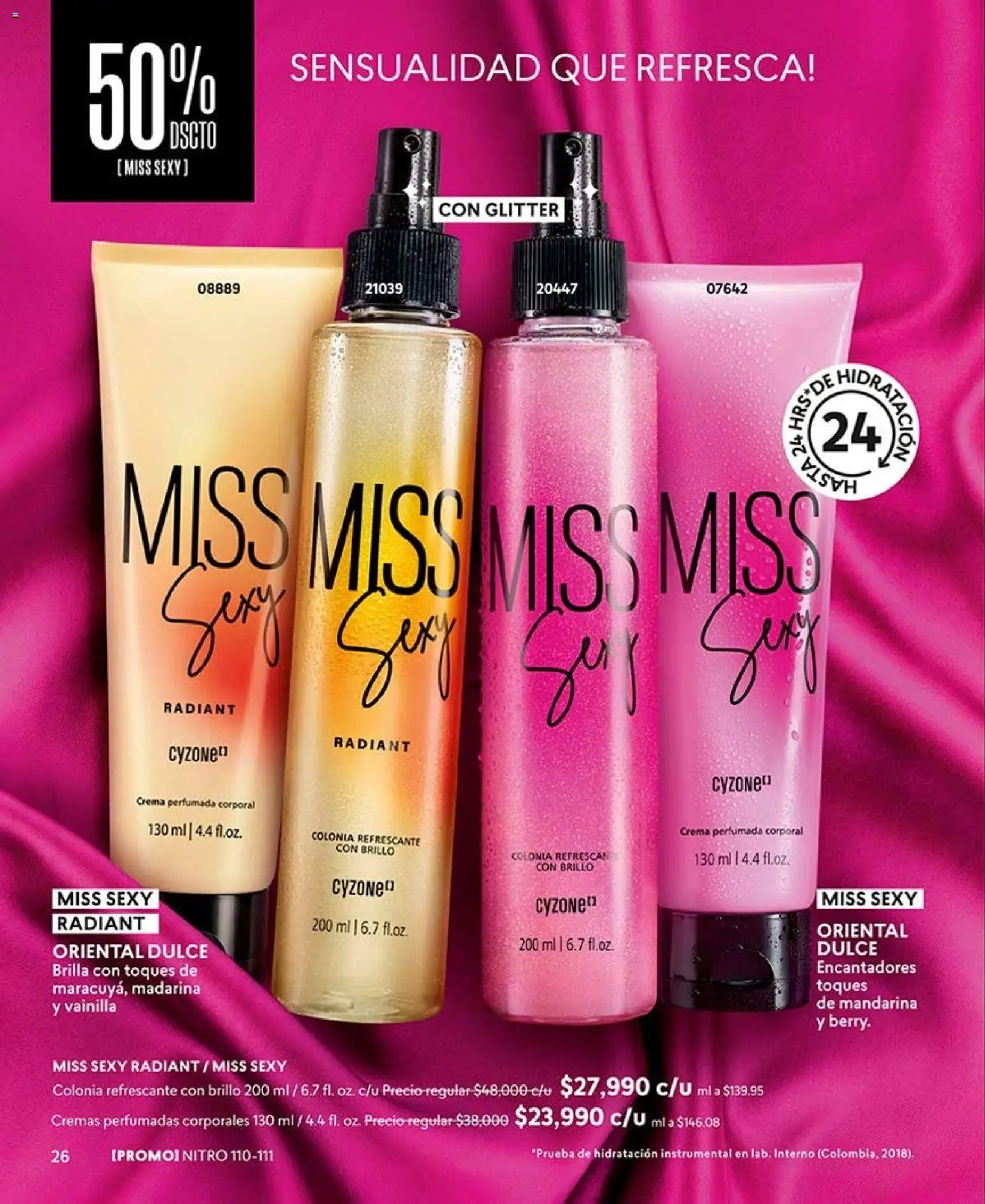 CyZone revista - valida desde el 17/08/2026 | Página: 26 | Productos: Crema, Glitter, Brillo, Vainilla