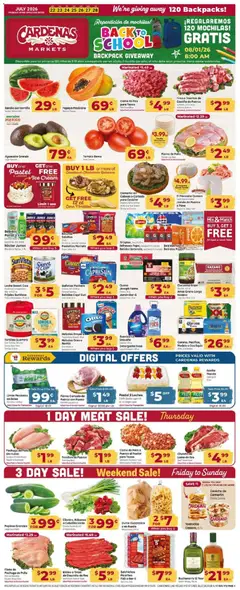 Preview of Cardenas weekly ads valid from 07/22/2026