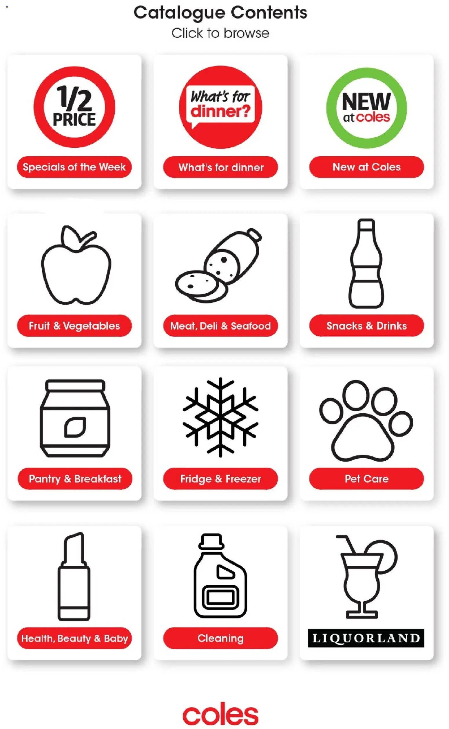 Coles catalogue - valid from 29/07/2026 | Page: 46 | Products: Vegetables, Seafood, Fridge, Freezer