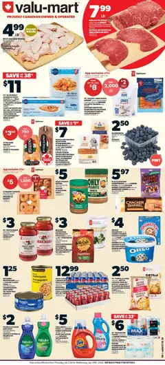 Preview of Valu Mart weekly flyer from shop Valu Mart valid from Jul 23, 2026 | Page: 1 | Products: Chicken wings, Dryer, Kettle, Chicken