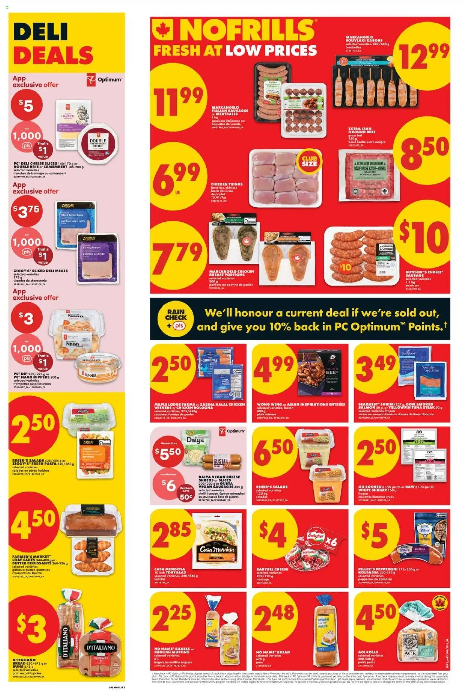 No Frills flyer valid from Sep 3, 2026 | Page: 4 | Products: PC, Salmon, Camembert, Butter