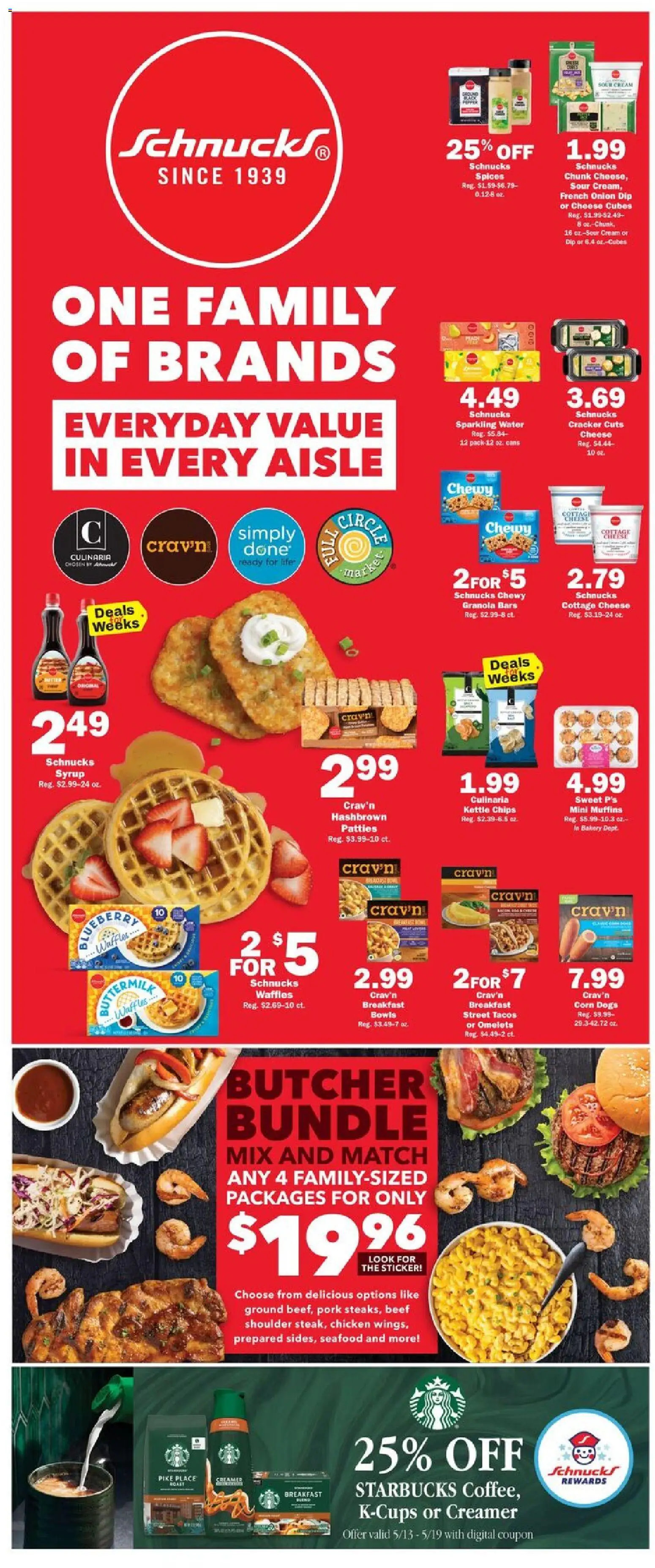 Schnucks Weekly Print Ad - IN - valid from 13.05.2026 | Page: 2 | Products: Bakery, Beef, Cream, Spices