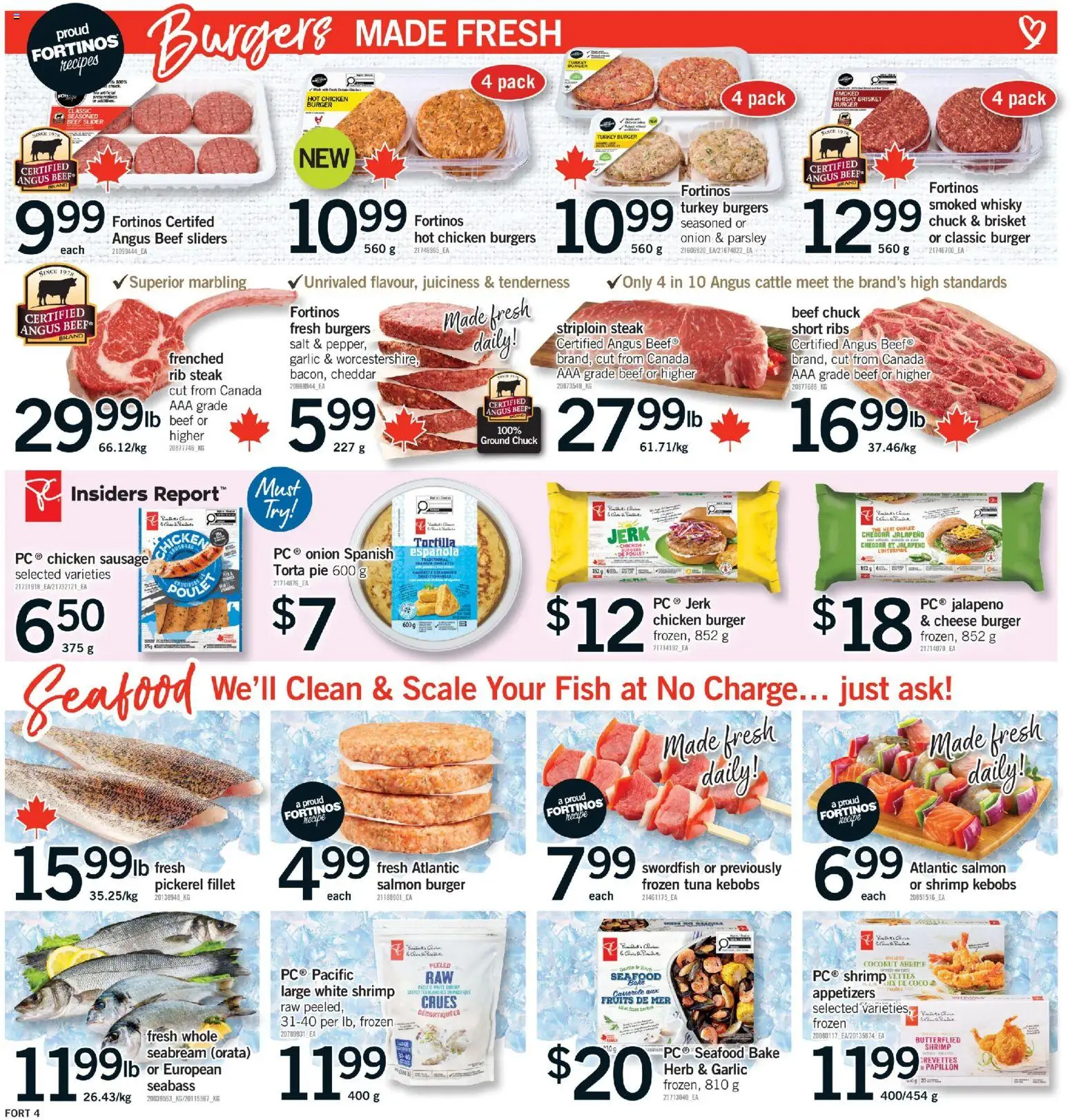 Fortinos flyer valid from 28.05.2026 | Page: 5 | Products: Fish, Turkey, Cheese, Chicken