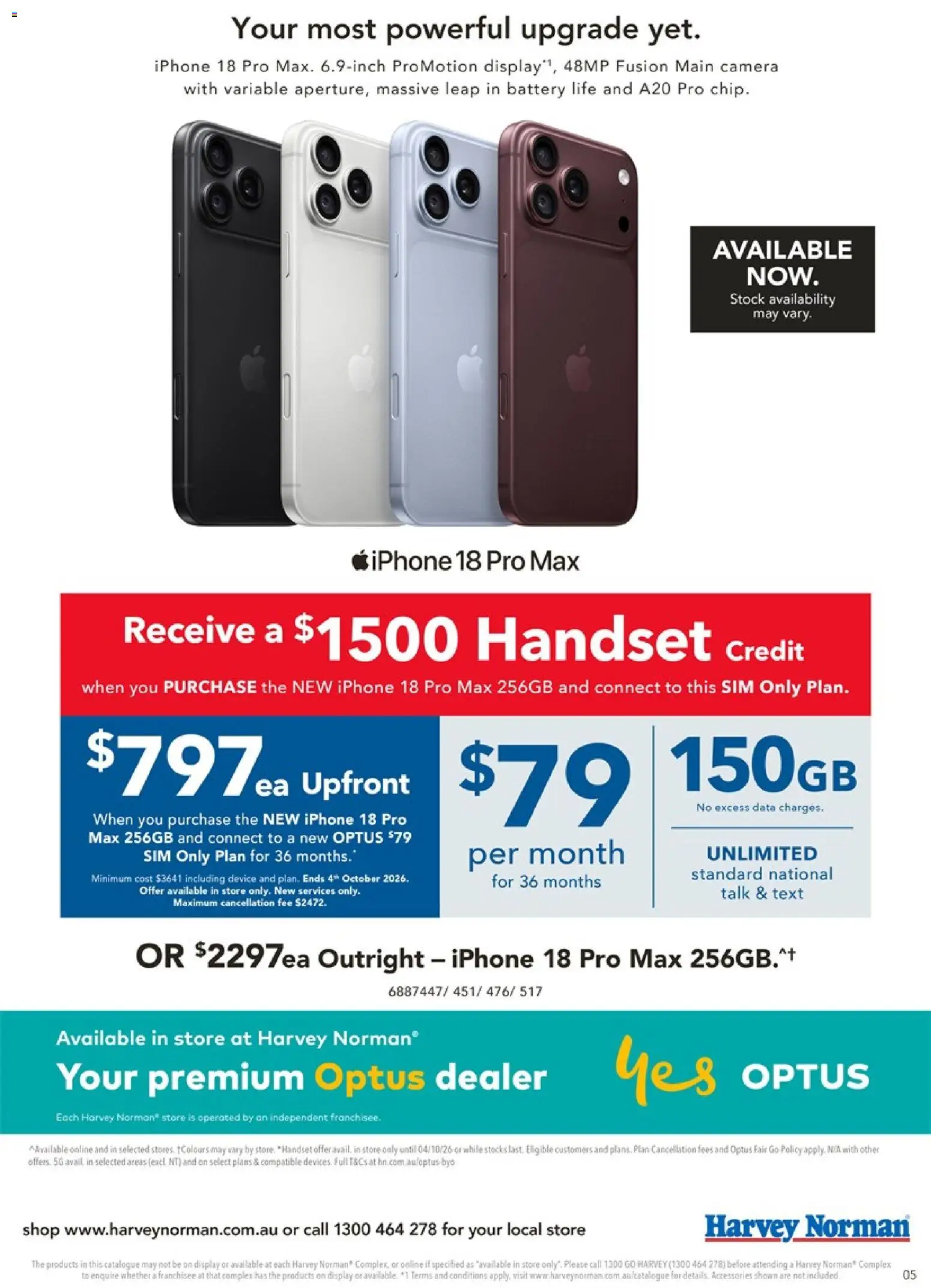 Harvey Norman catalogue - valid from 23/09/2026 | Page: 5 | Products: Battery, Device, Camera, Iphone