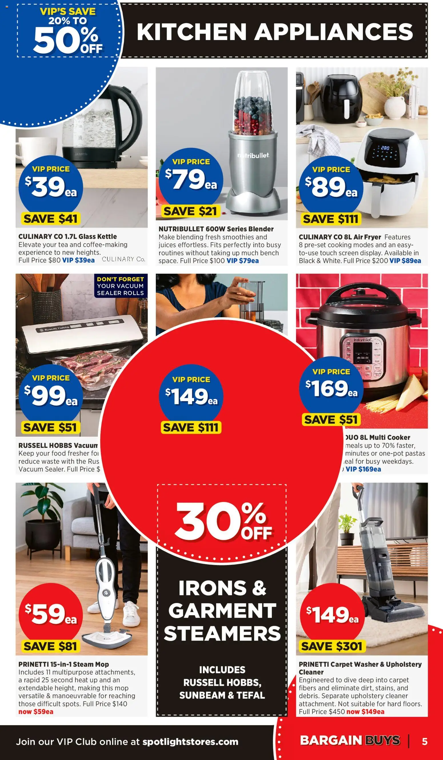 Spotlight catalogue - valid from 08/07/2026 | Page: 5 | Products: Cleaner, Washer, Screen, Bench