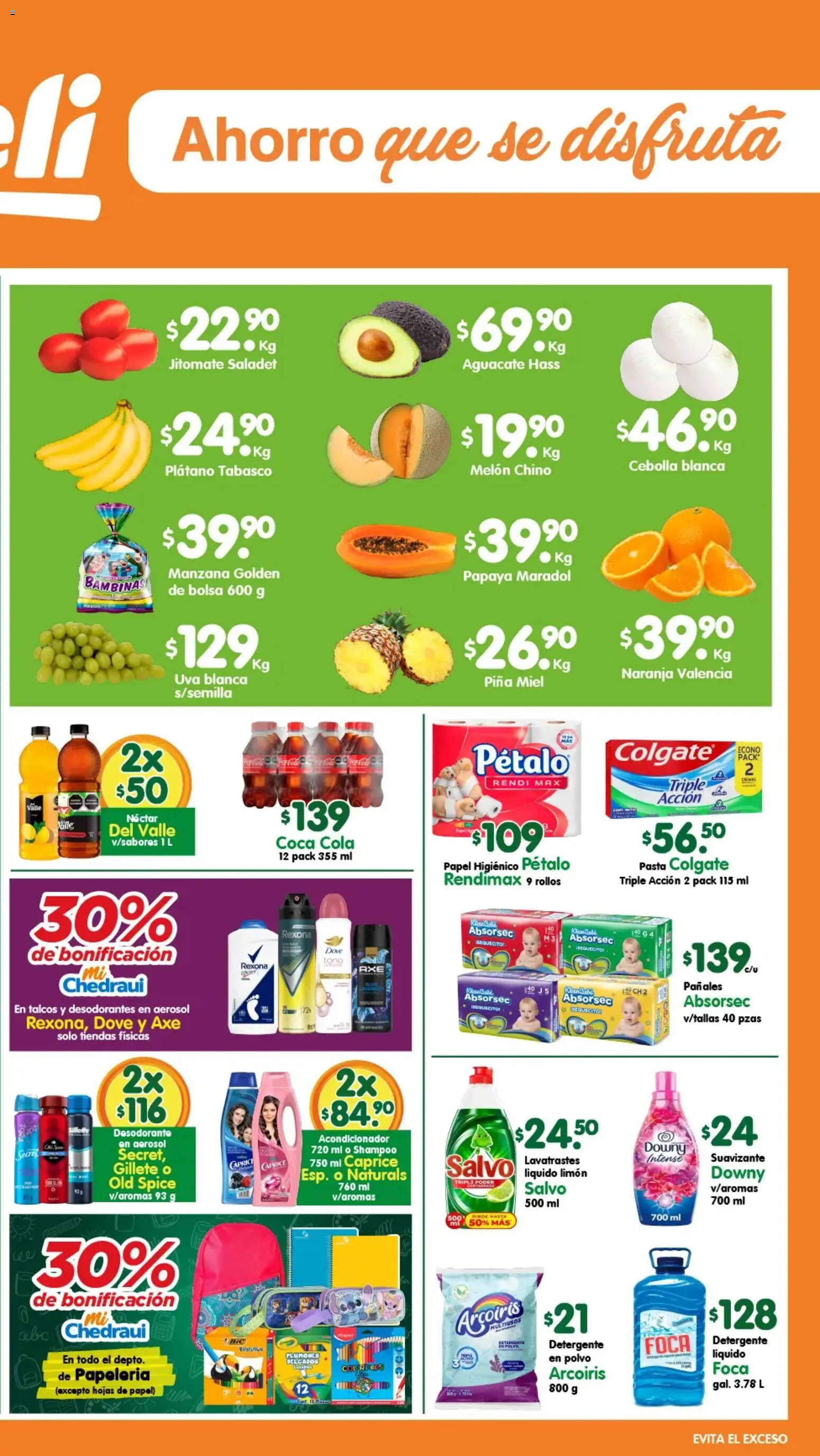 Nuevas ofertas de Arteli válidas en toda la República Mexicana desde el 17/08/2026. ¡Encuentra las mejores ofertas en Arteli folleto Express! | Página: 2 | Productos: Plátano, Aguacate, Piña, Pañales