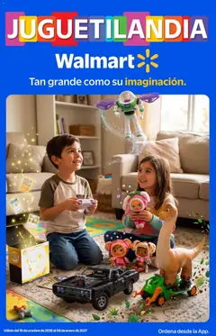 Vista previa de Walmart folleto Juguetilandia, nuevo folleto de la tienda, válido en México a partir del 16/10/2026