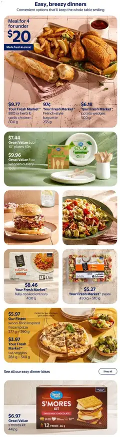 Preview of Walmart flyer - Savour Summer from shop Walmart valid from Jul 2, 2026 | Page: 7 | Products: Cheese, Chocolate, Pizza, Pork