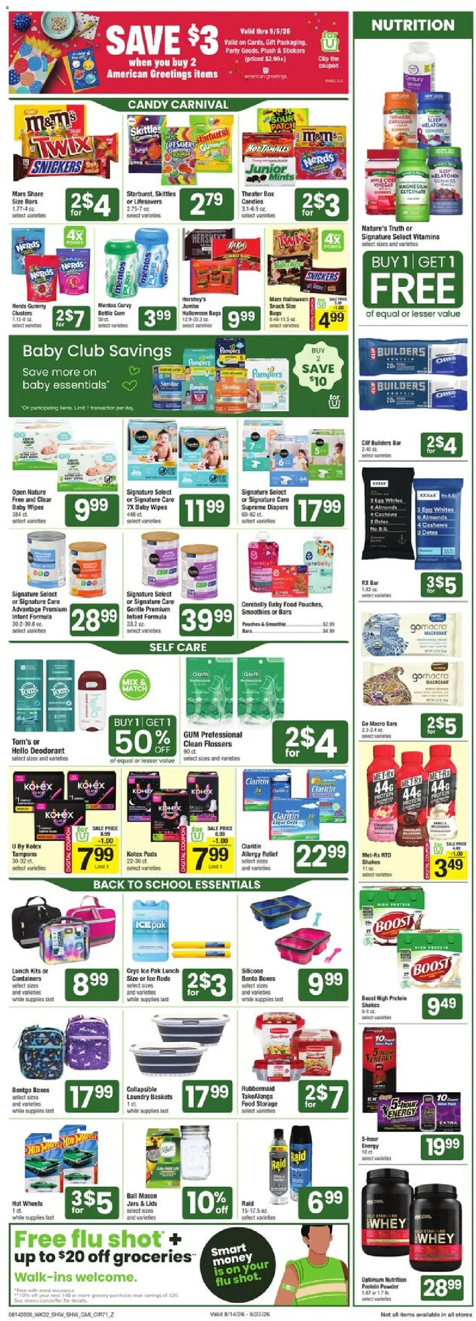 Star Market Weekly Ad - MA - valid from 08/14/2026 | Page: 6 | Products: Turmeric, Melatonin, Deodorant, Protein