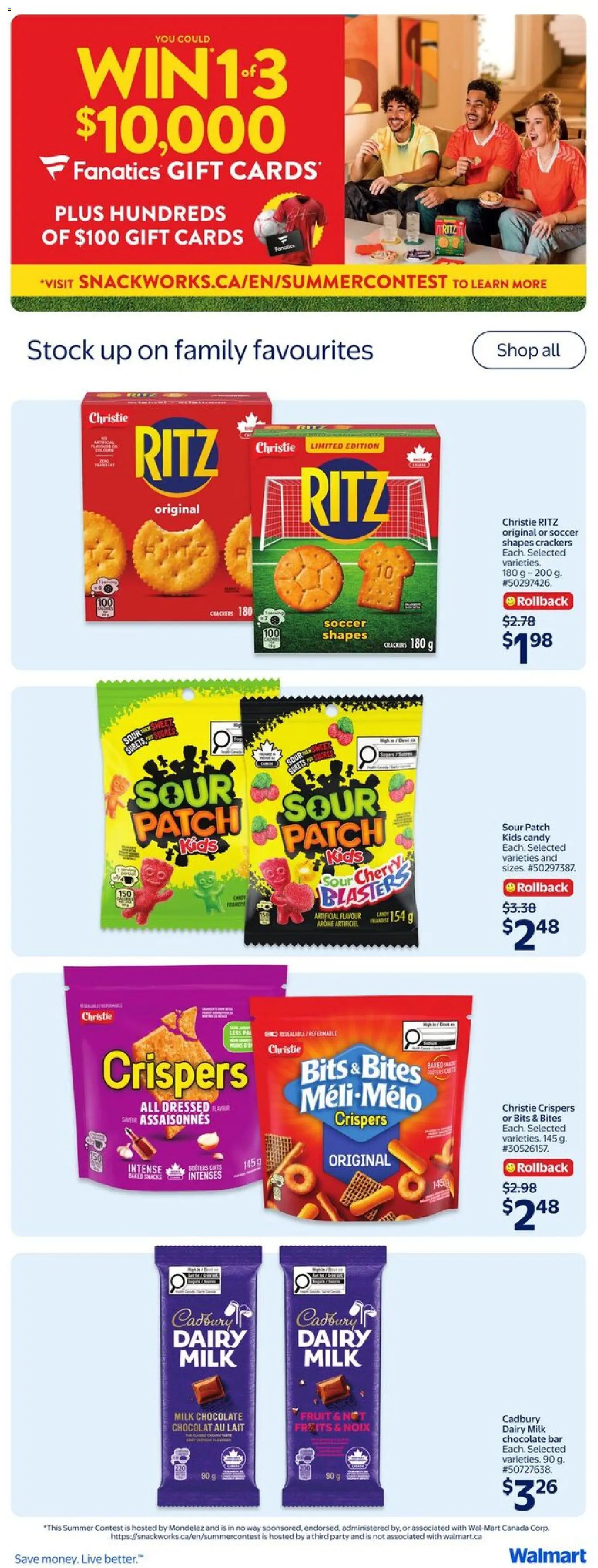 Walmart flyer valid from 11.06.2026 | Page: 20 | Products: Milk, Chocolate