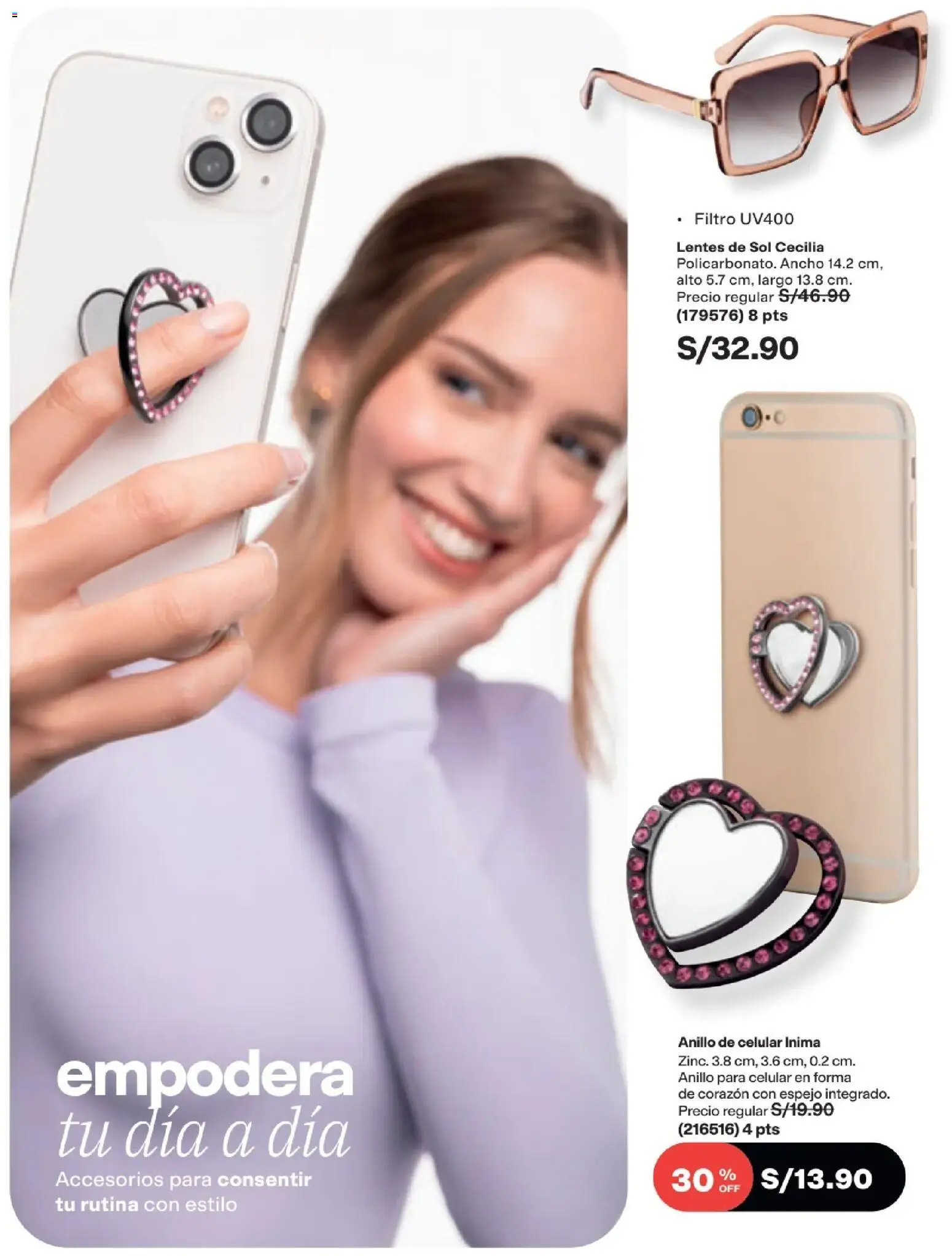 Catálogo Avon válido desde 29/08/2026 | Página: 190 | Productos: Espejo, Celular